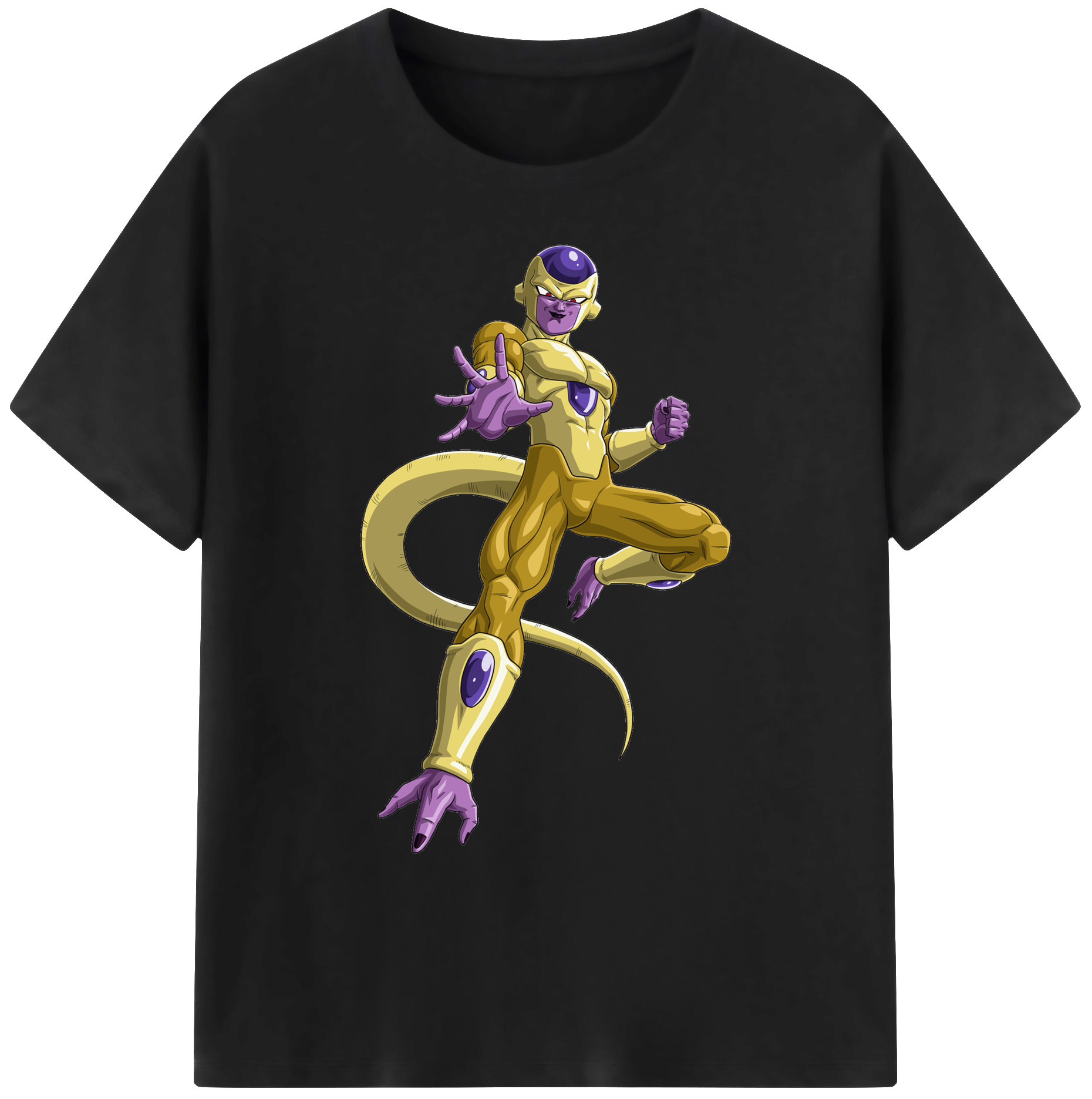 （画像用） ドラゴンボール フリーザ DRAGON BALL Frieza 綿100％ メンズ半袖Tシャツ｜肌触りやわらか＆通気性