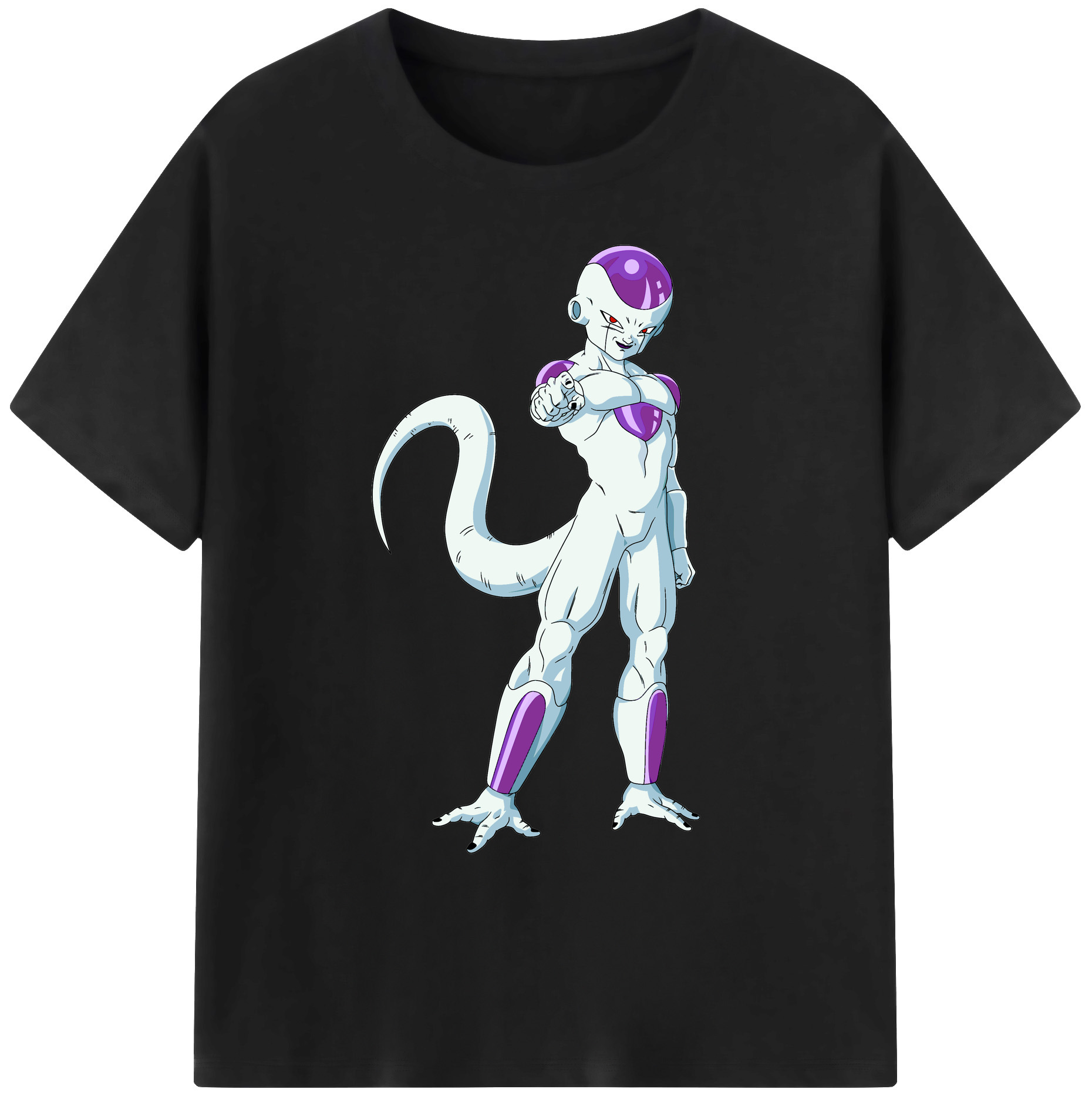 （画像用） ドラゴンボール フリーザ DRAGON BALL Frieza 綿100％ メンズ半袖Tシャツ｜肌触りやわらか＆通気性