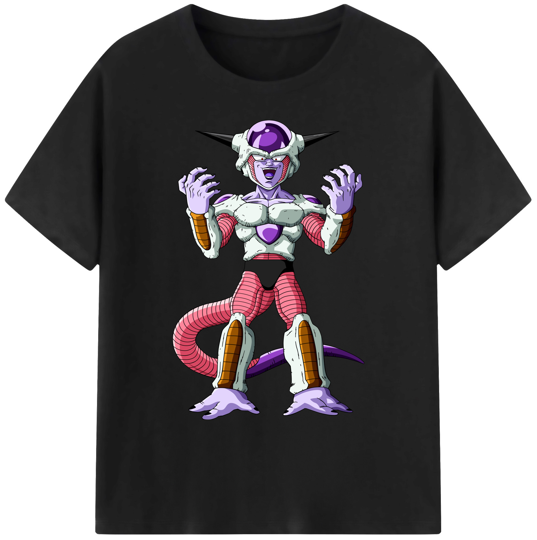 （画像用） ドラゴンボール フリーザ DRAGON BALL Frieza 綿100％ メンズ半袖Tシャツ｜肌触りやわらか＆通気性