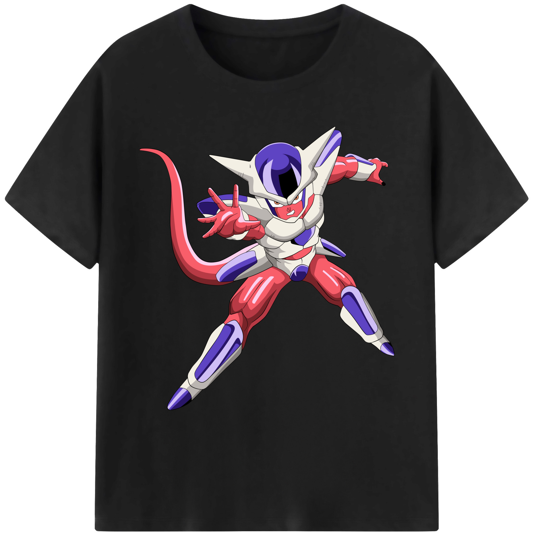 （画像用） ドラゴンボール フリーザ DRAGON BALL Frieza 綿100％ メンズ半袖Tシャツ｜肌触りやわらか＆通気性