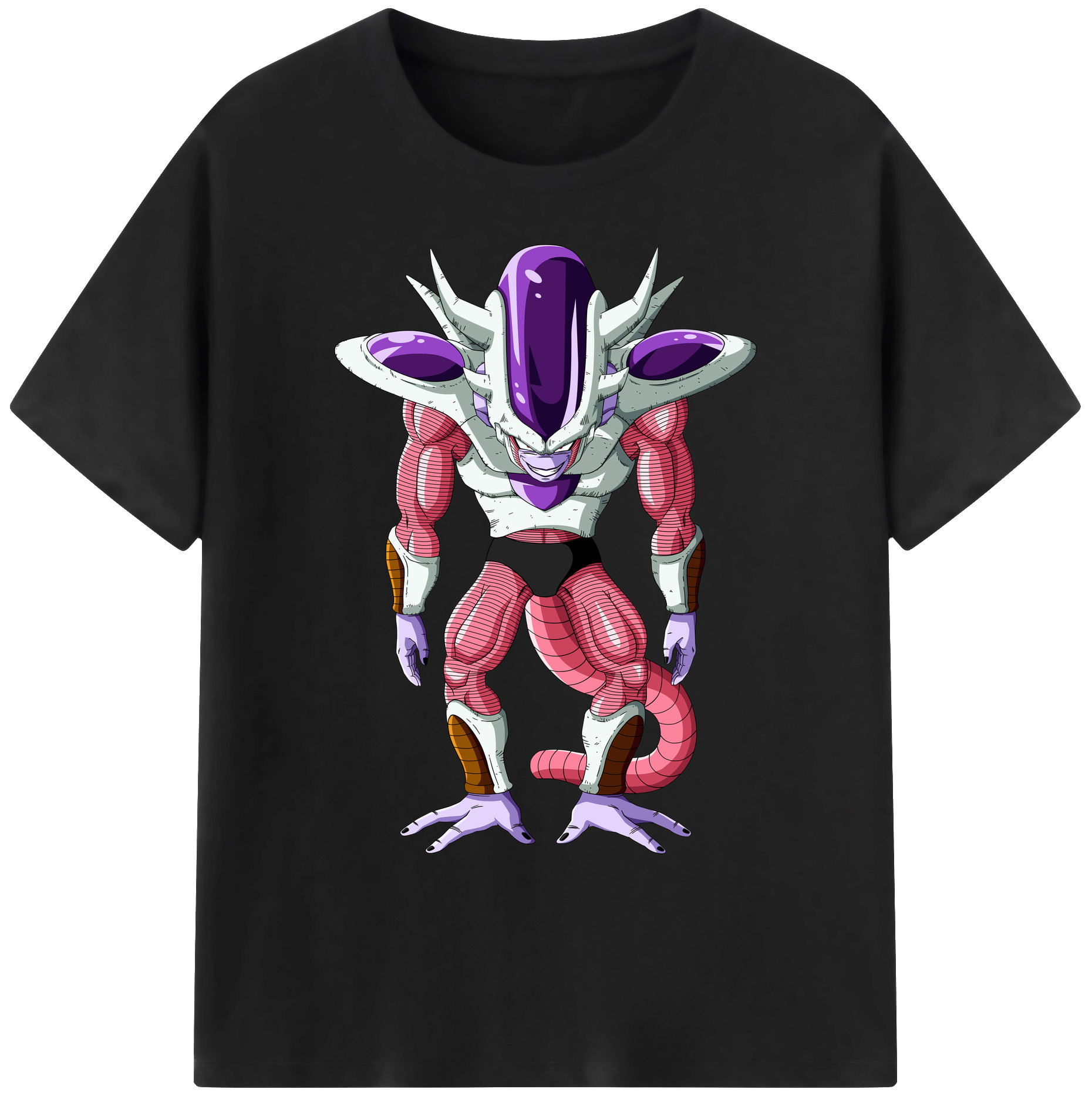 （画像用） ドラゴンボール フリーザ DRAGON BALL Frieza 綿100％ メンズ半袖Tシャツ｜肌触りやわらか＆通気性