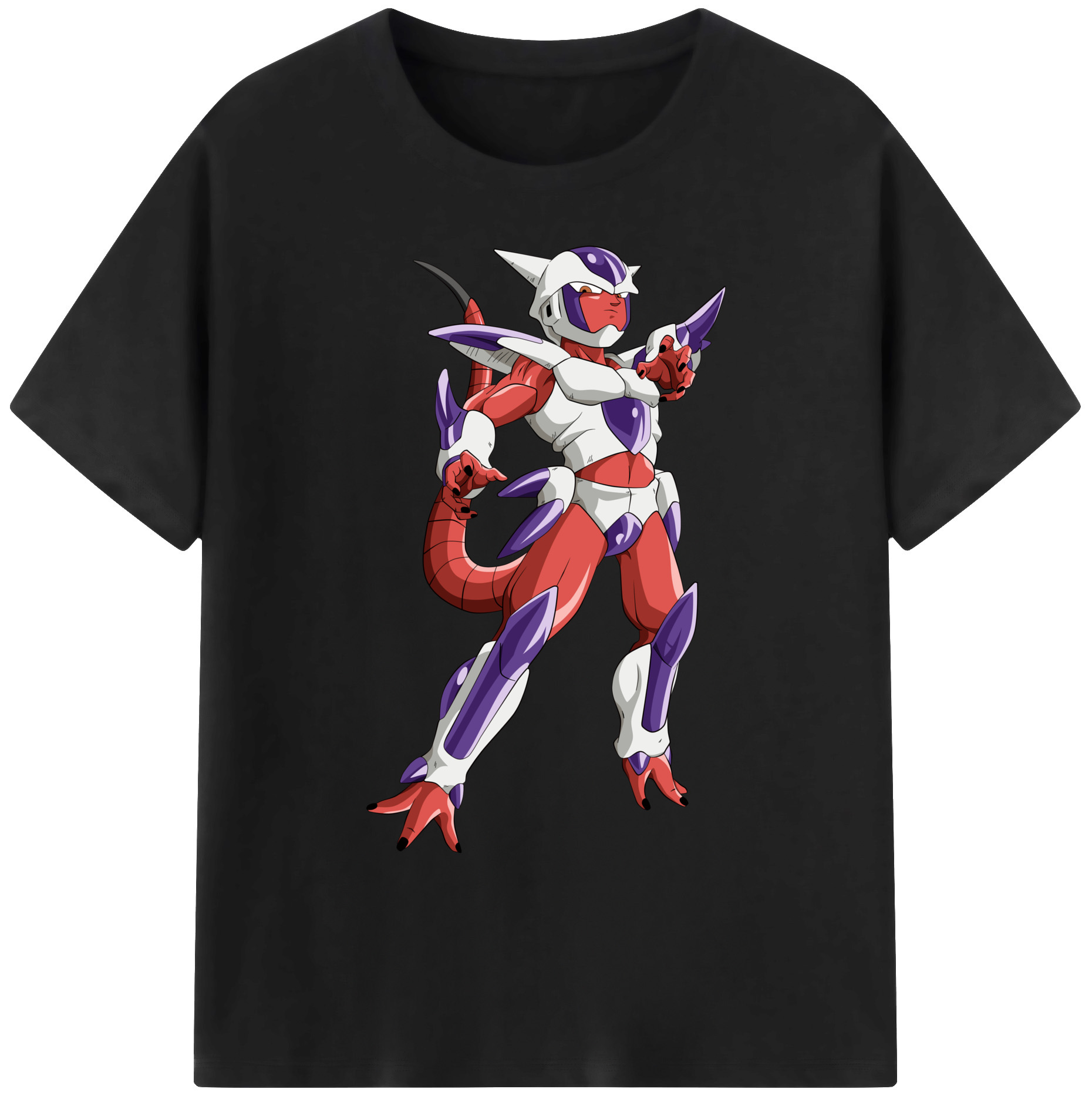 （画像用） ドラゴンボール フリーザ DRAGON BALL Frieza 綿100％ メンズ半袖Tシャツ｜肌触りやわらか＆通気性