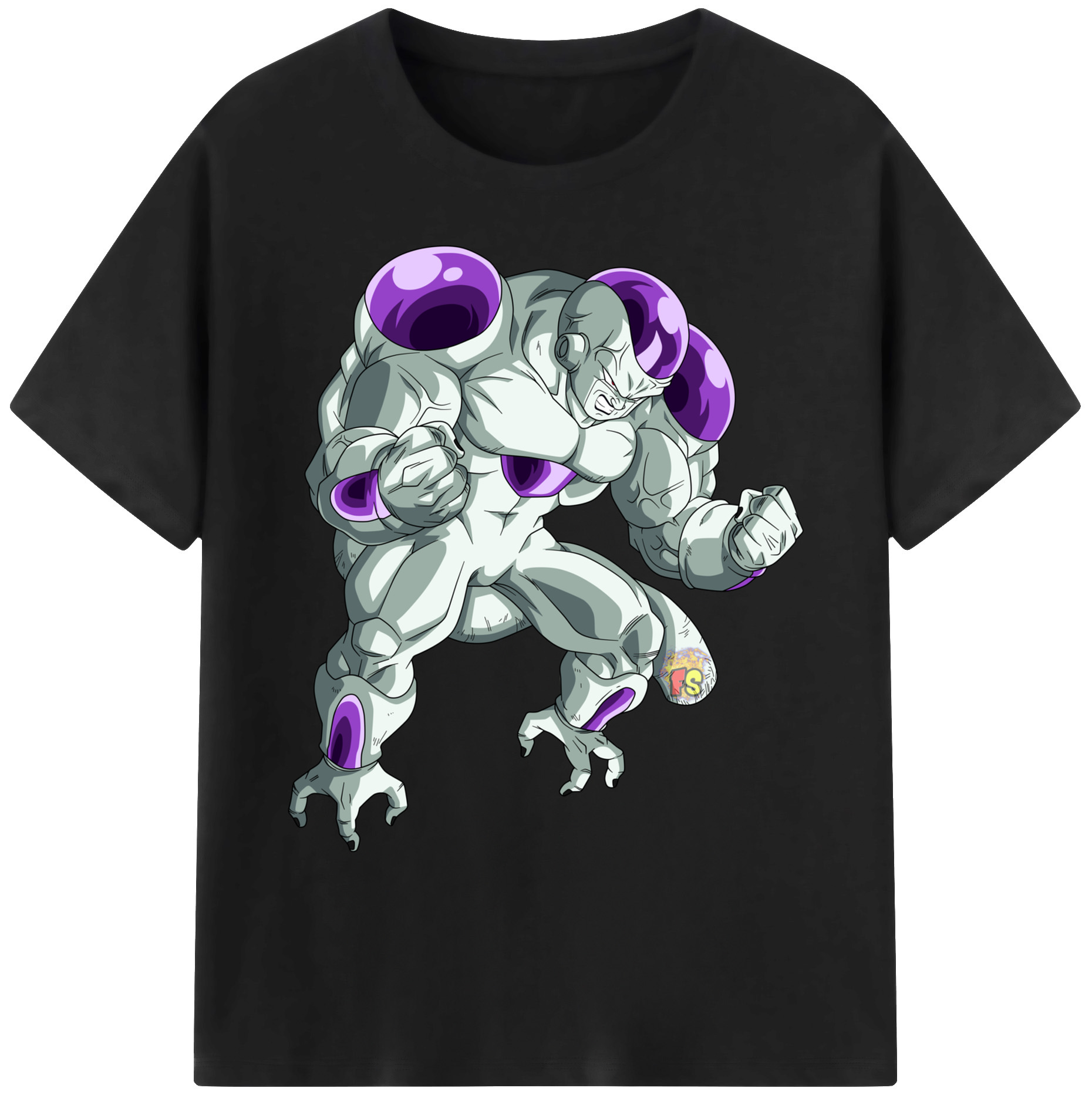 （画像用） ドラゴンボール フリーザ DRAGON BALL Frieza 綿100％ メンズ半袖Tシャツ｜肌触りやわらか＆通気性