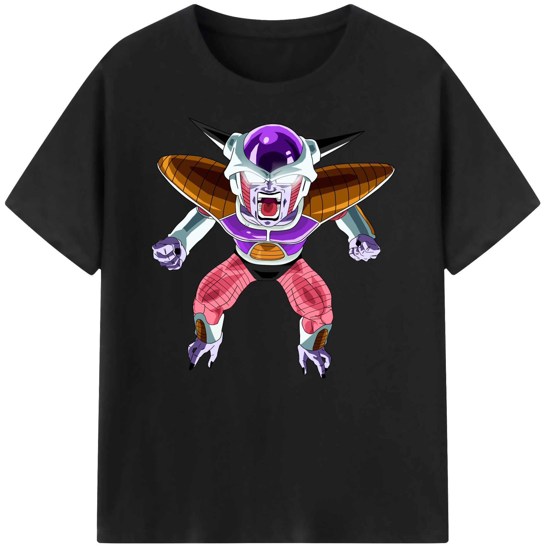 （画像用） ドラゴンボール フリーザ DRAGON BALL Frieza 綿100％ メンズ半袖Tシャツ｜肌触りやわらか＆通気性