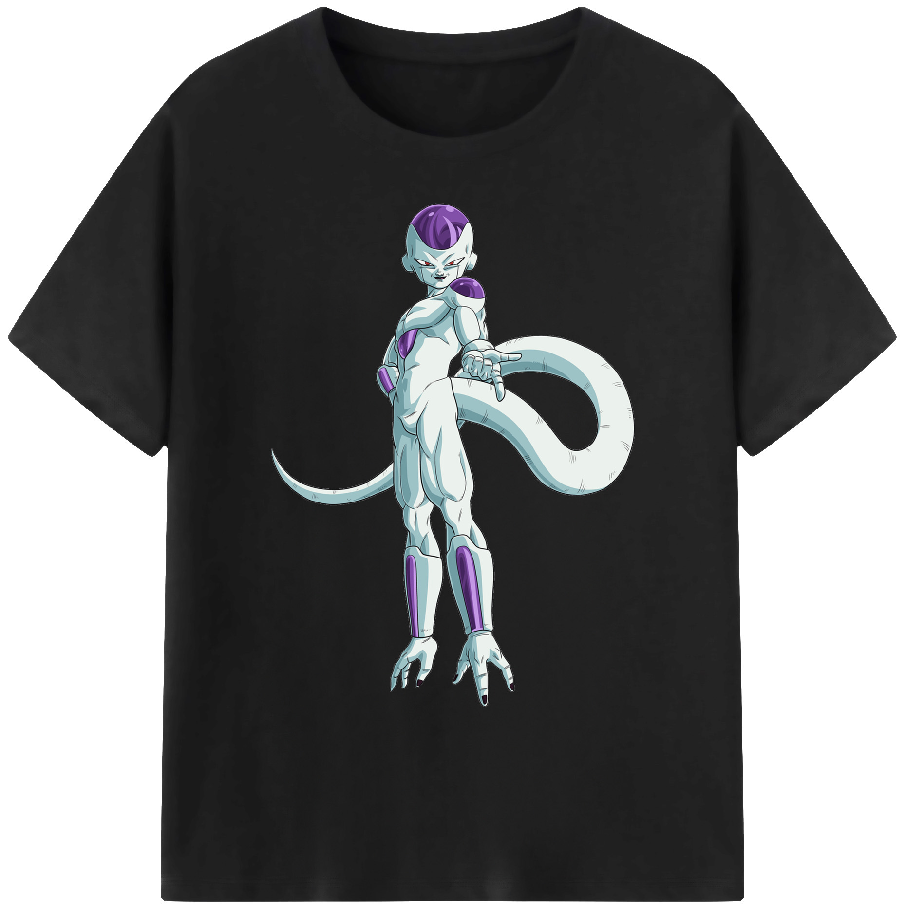 （画像用） ドラゴンボール フリーザ DRAGON BALL Frieza 綿100％ メンズ半袖Tシャツ｜肌触りやわらか＆通気性