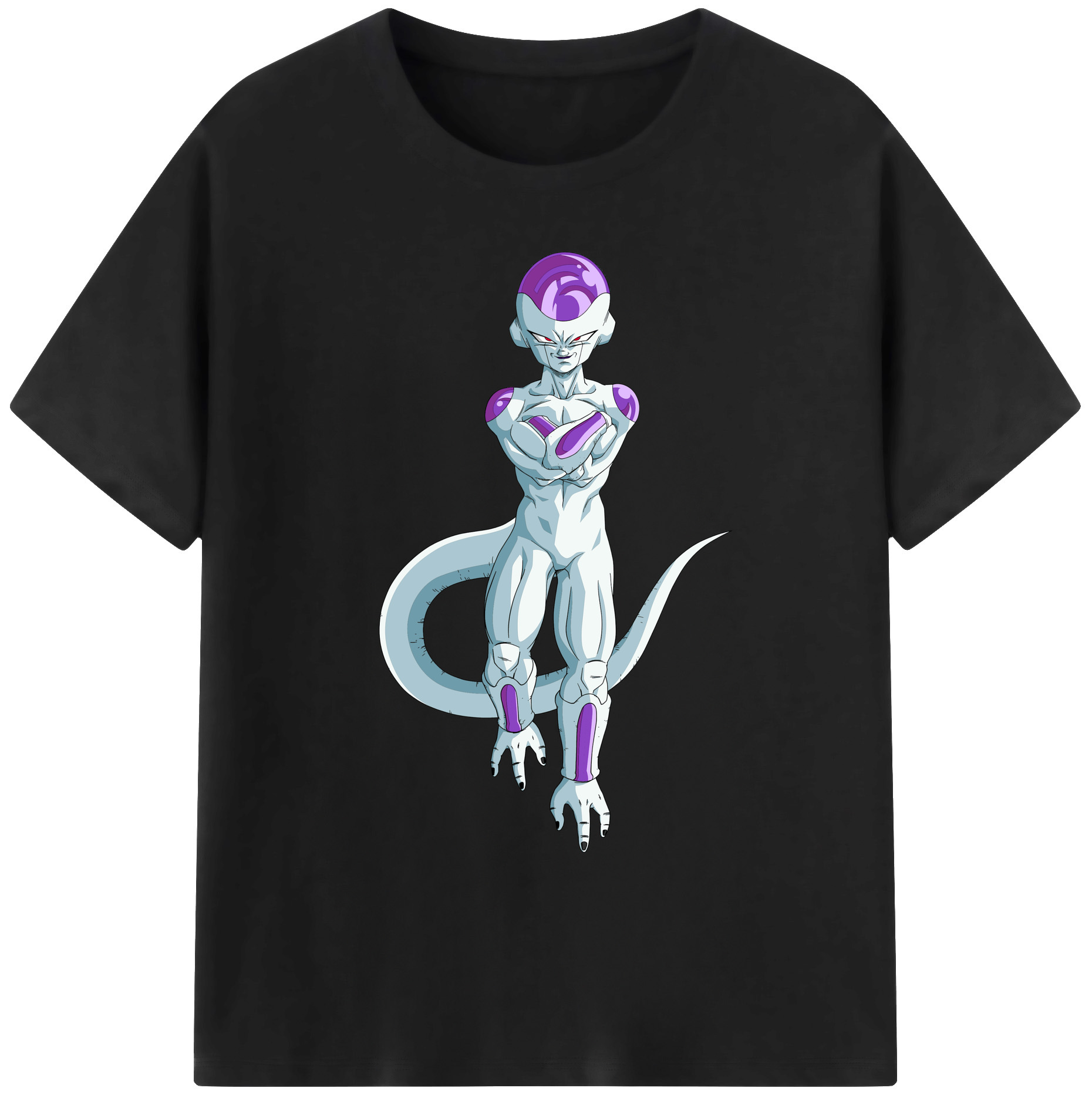 （画像用） ドラゴンボール フリーザ DRAGON BALL Frieza 綿100％ メンズ半袖Tシャツ｜肌触りやわらか＆通気性