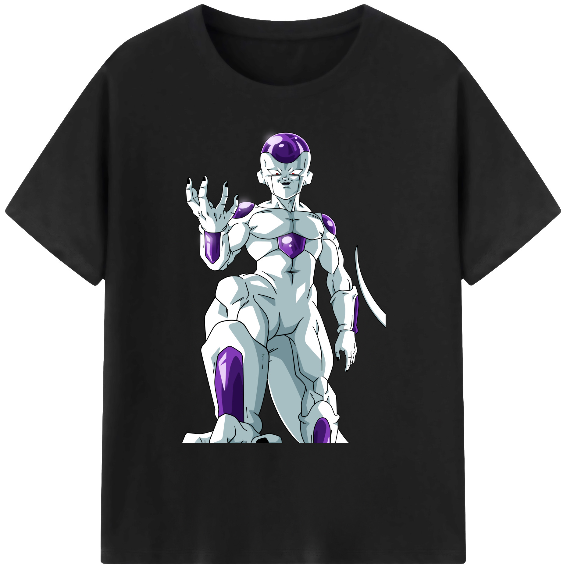 （画像用） ドラゴンボール フリーザ DRAGON BALL Frieza 綿100％ メンズ半袖Tシャツ｜肌触りやわらか＆通気性