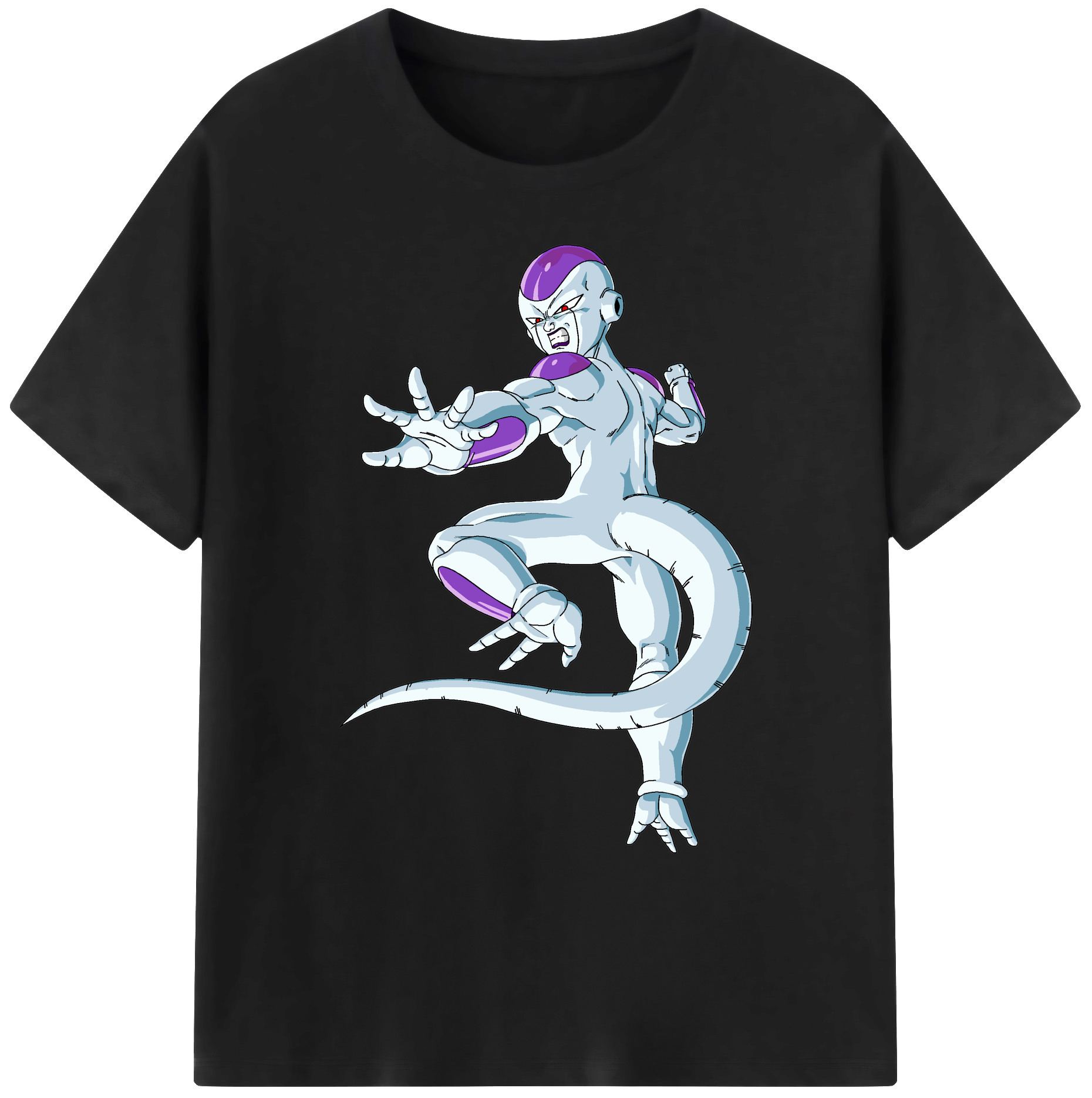 （画像用） ドラゴンボール フリーザ DRAGON BALL Frieza 綿100％ メンズ半袖Tシャツ｜肌触りやわらか＆通気性