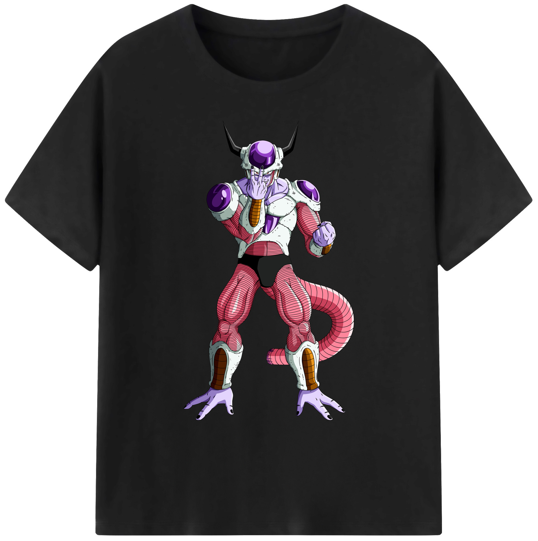 （画像用） ドラゴンボール フリーザ DRAGON BALL Frieza 綿100％ メンズ半袖Tシャツ｜肌触りやわらか＆通気性