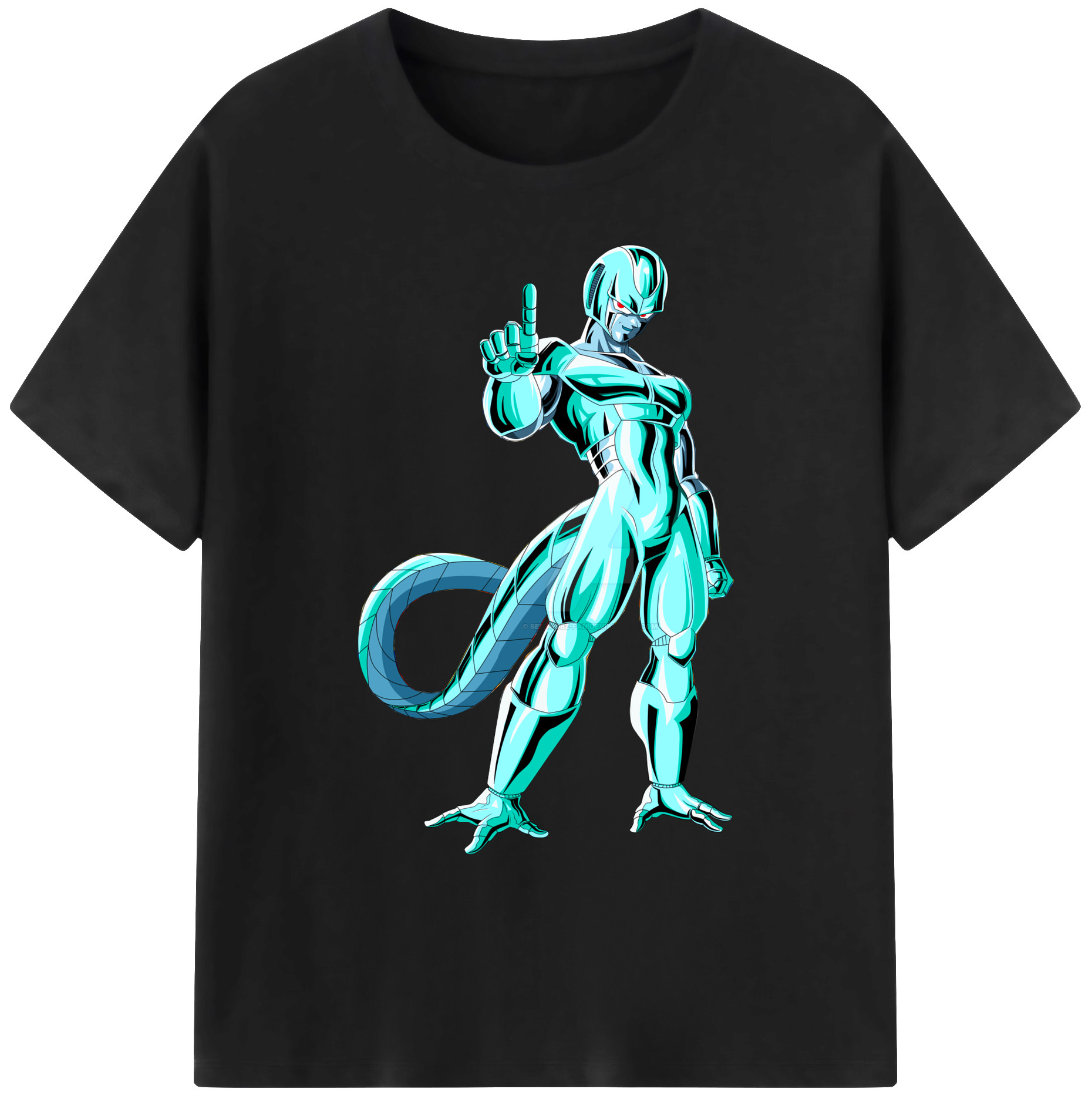 （画像用） ドラゴンボール クウラ DRAGON BALL Cooler Coora 綿100％ メンズ半袖Tシャツ｜肌触りやわらか＆通気性