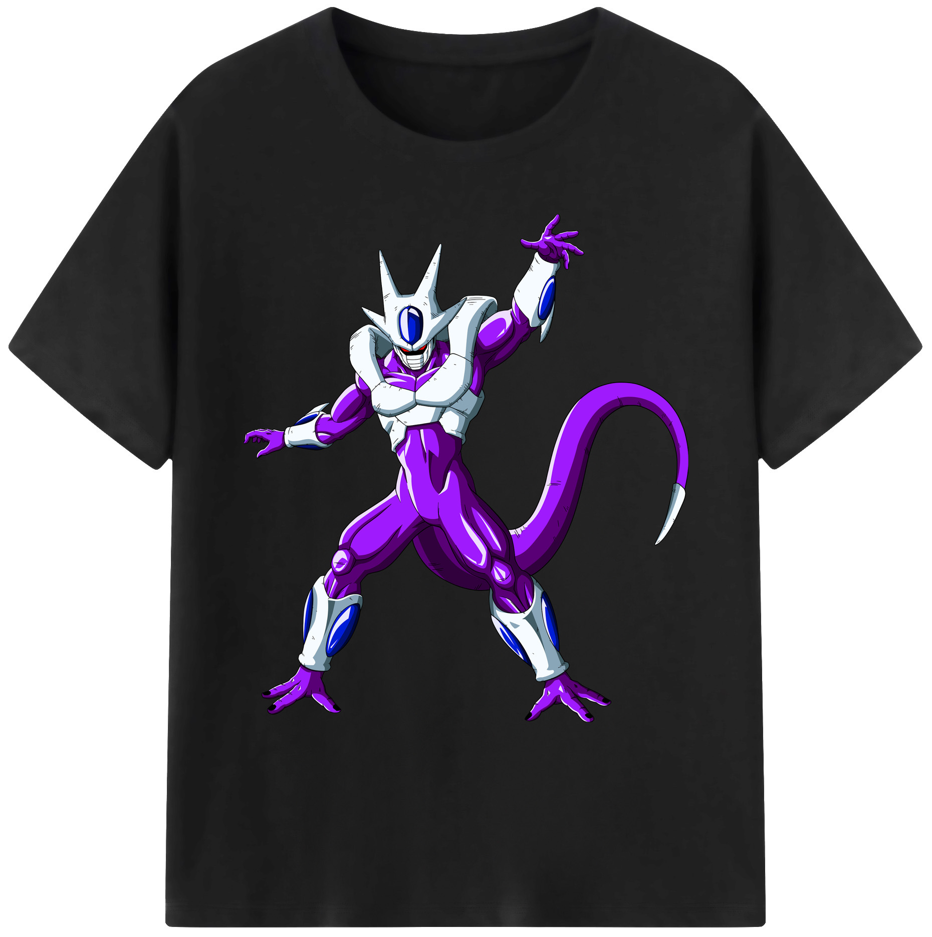 （画像用） ドラゴンボール クウラ DRAGON BALL Cooler Coora 綿100％ メンズ半袖Tシャツ｜肌触りやわらか＆通気性