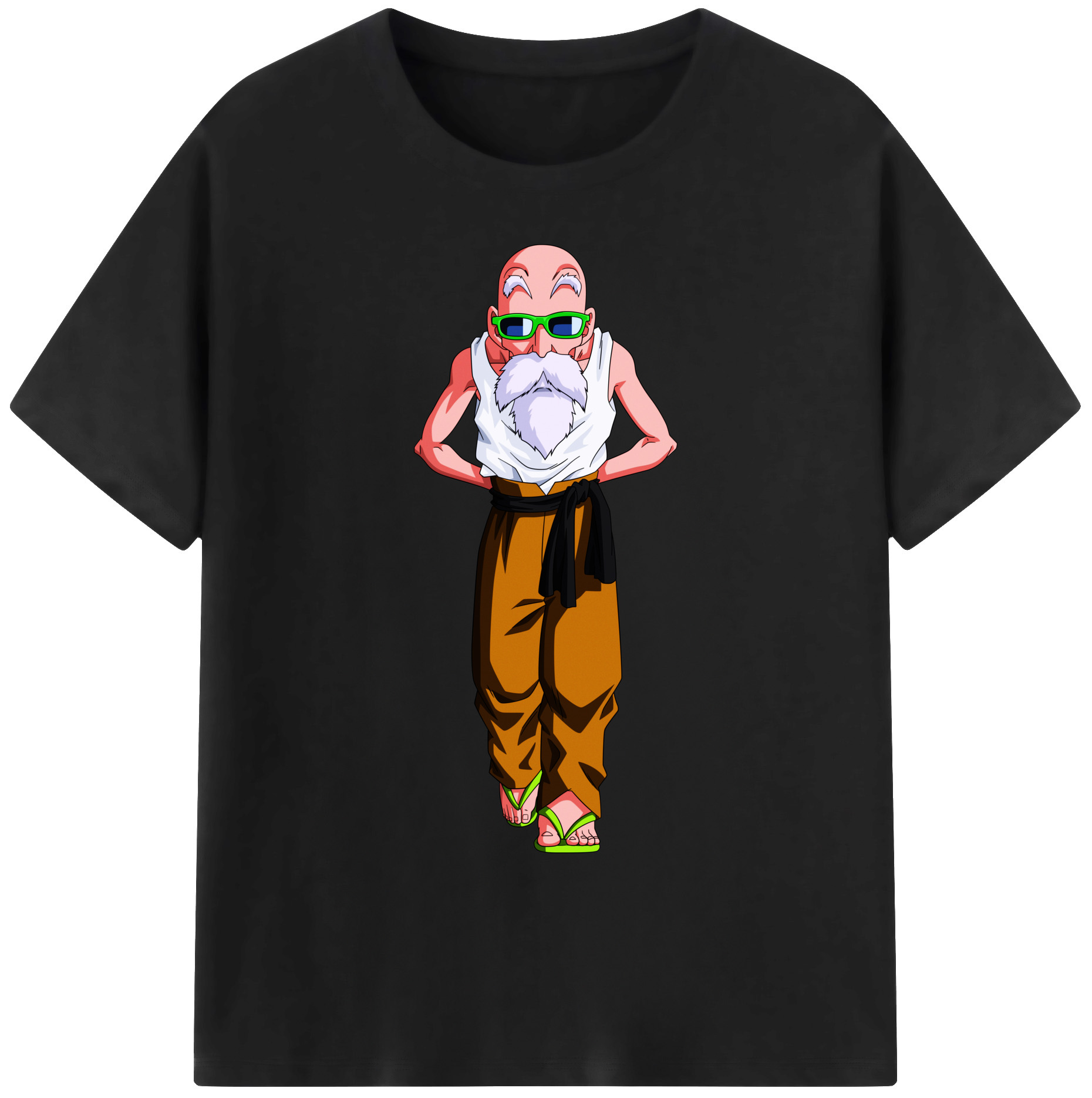 （画像用） ドラゴンボール 亀仙人（かめせんにん） DRAGON BALL Master Roshi Kame Sennin 綿100％ メンズ半袖Tシャツ｜肌触りやわらか＆通気性