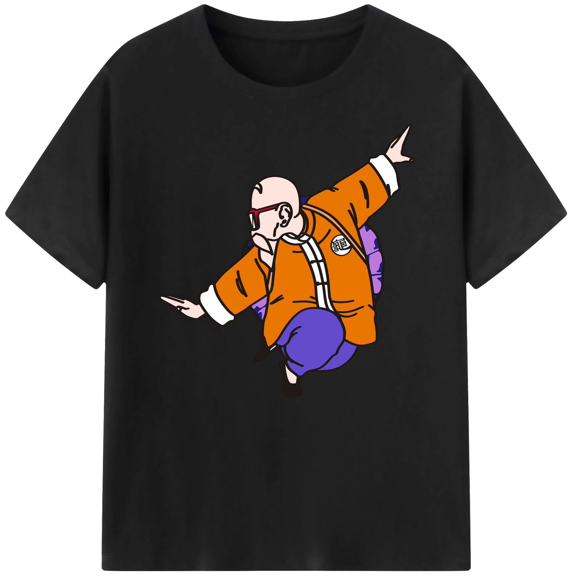 （画像用） ドラゴンボール 亀仙人（かめせんにん） DRAGON BALL Master Roshi Kame Sennin 綿100％ メンズ半袖Tシャツ｜肌触りやわらか＆通気性