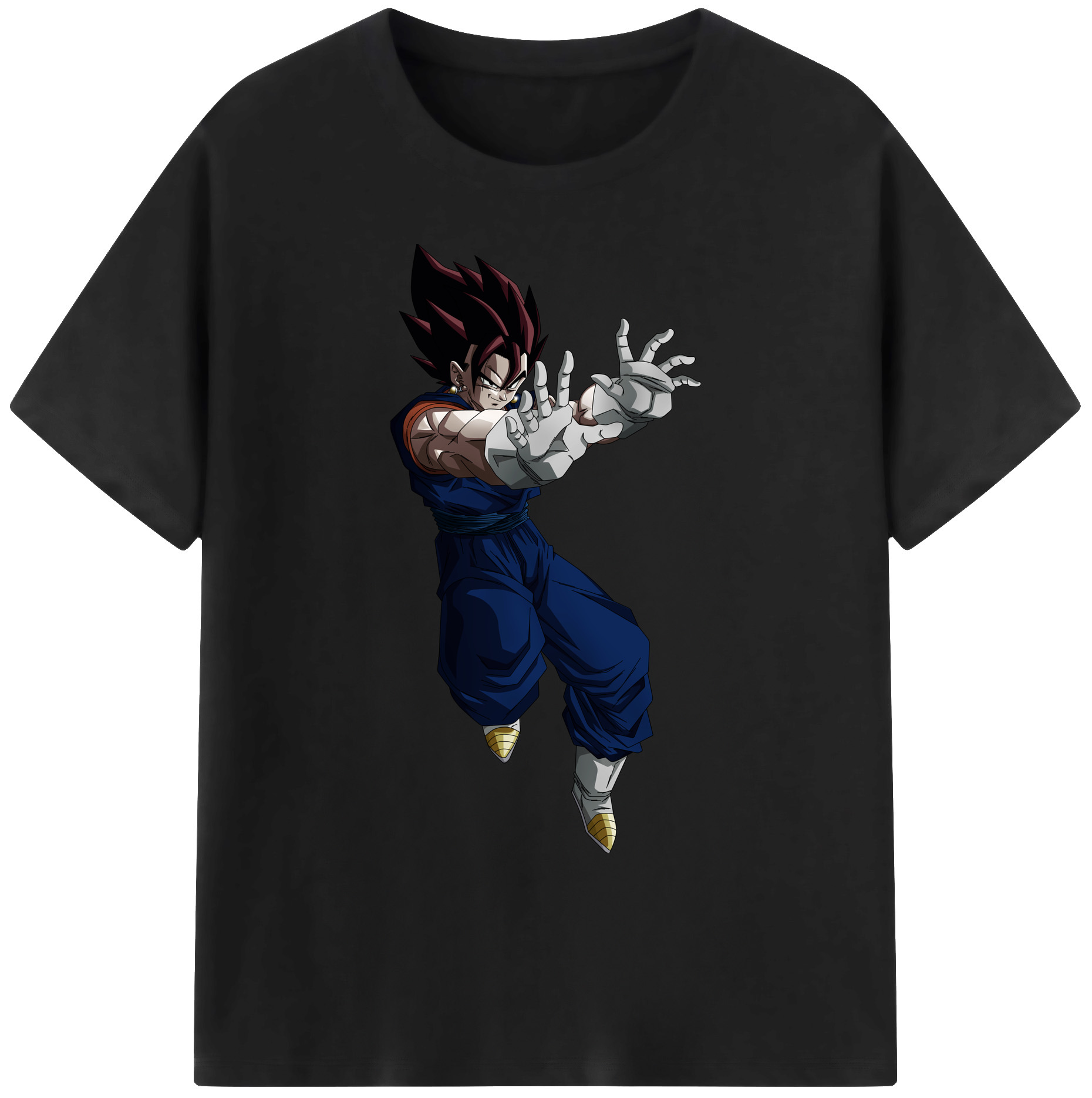 （画像用） ドラゴンボール ベジット DRAGON BALL Vegetto 綿100％ メンズ半袖Tシャツ｜肌触りやわらか＆通気性