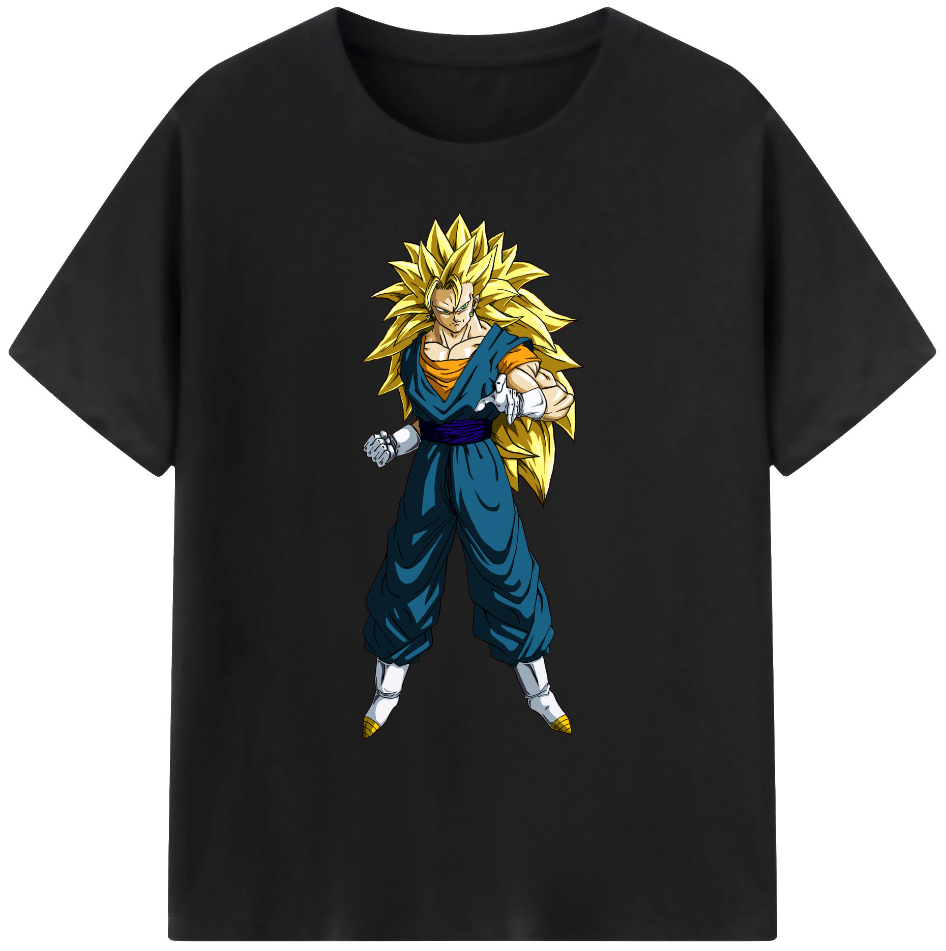 （画像用） ドラゴンボール ベジット DRAGON BALL Vegetto 綿100％ メンズ半袖Tシャツ｜肌触りやわらか＆通気性