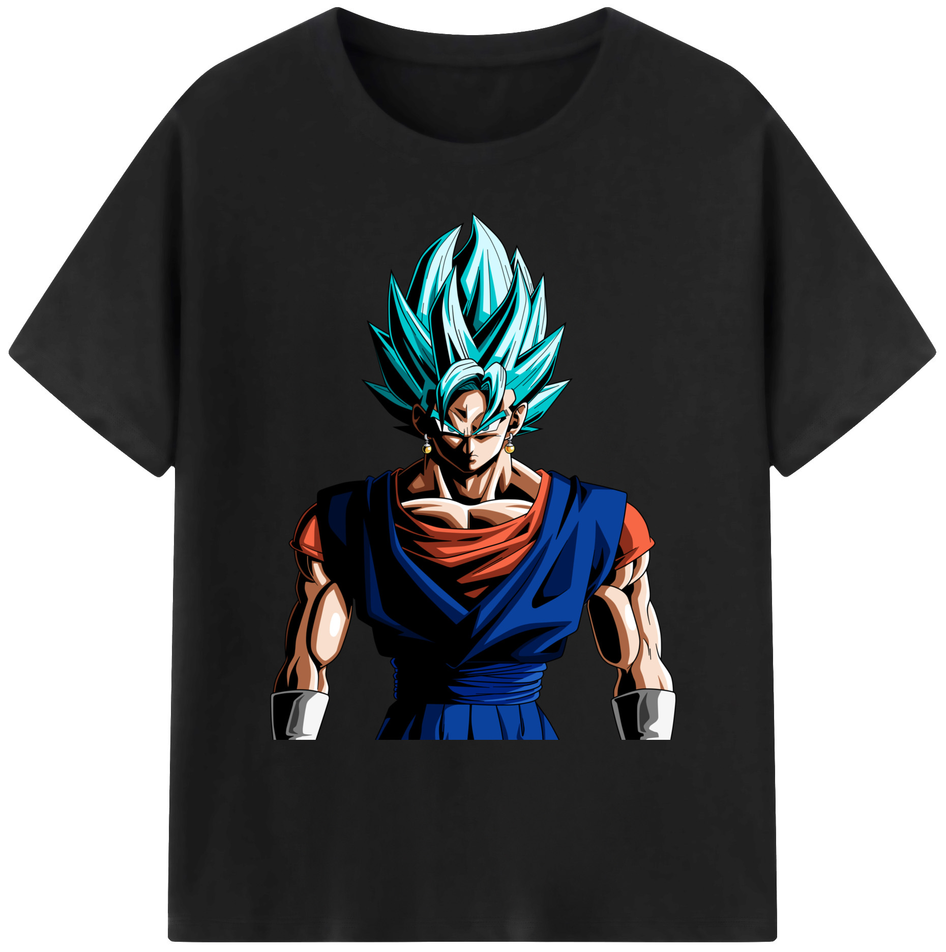 （画像用） ドラゴンボール ベジット DRAGON BALL Vegetto 綿100％ メンズ半袖Tシャツ｜肌触りやわらか＆通気性