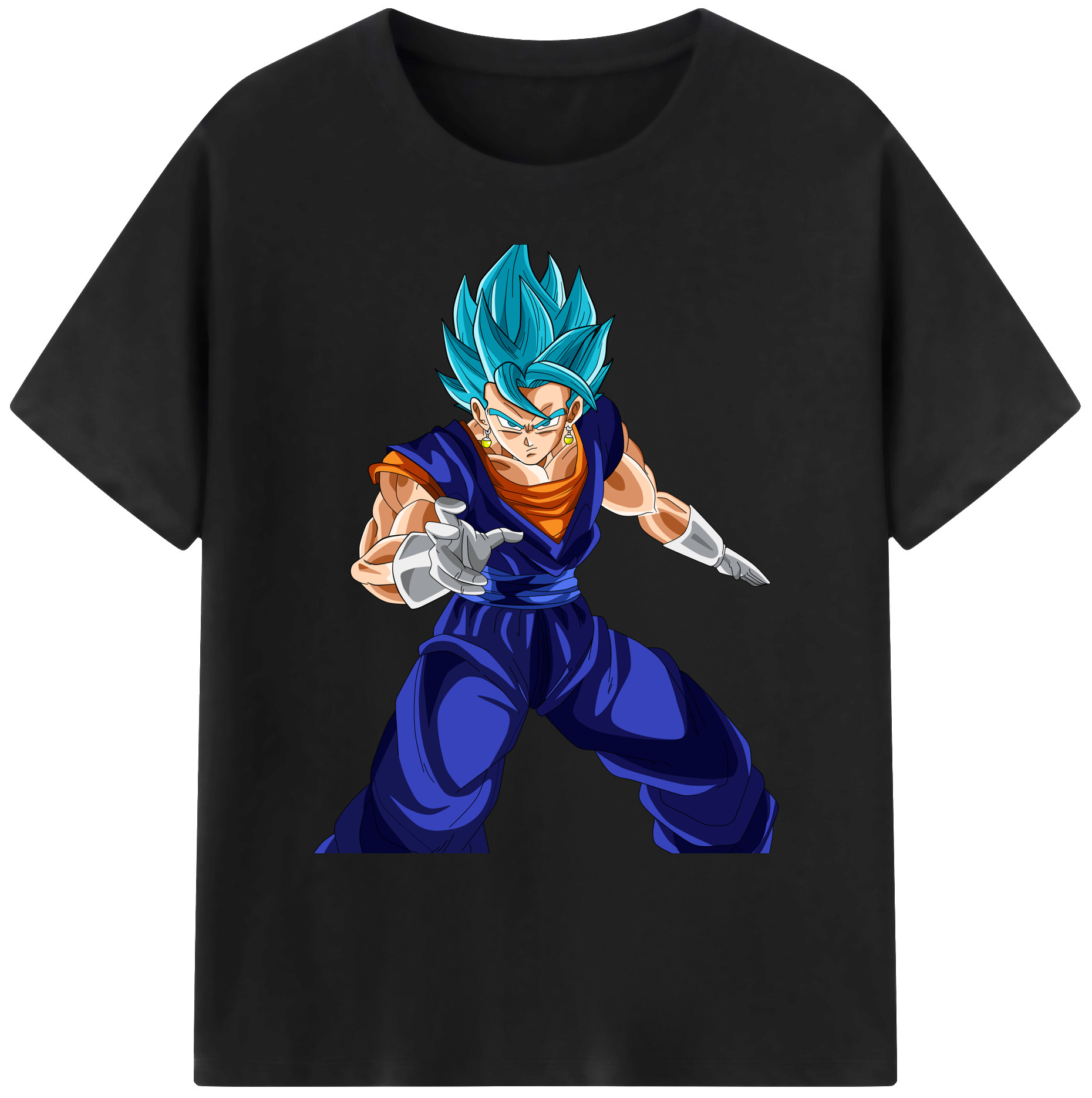 （画像用） ドラゴンボール ベジット DRAGON BALL Vegetto 綿100％ メンズ半袖Tシャツ｜肌触りやわらか＆通気性
