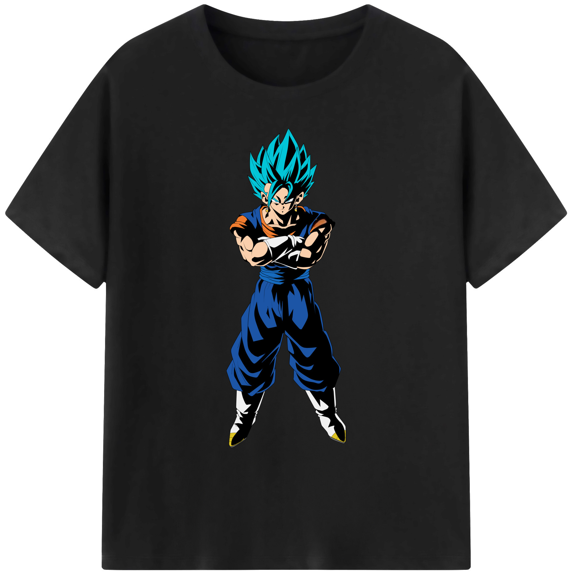 （画像用） ドラゴンボール ベジット DRAGON BALL Vegetto 綿100％ メンズ半袖Tシャツ｜肌触りやわらか＆通気性
