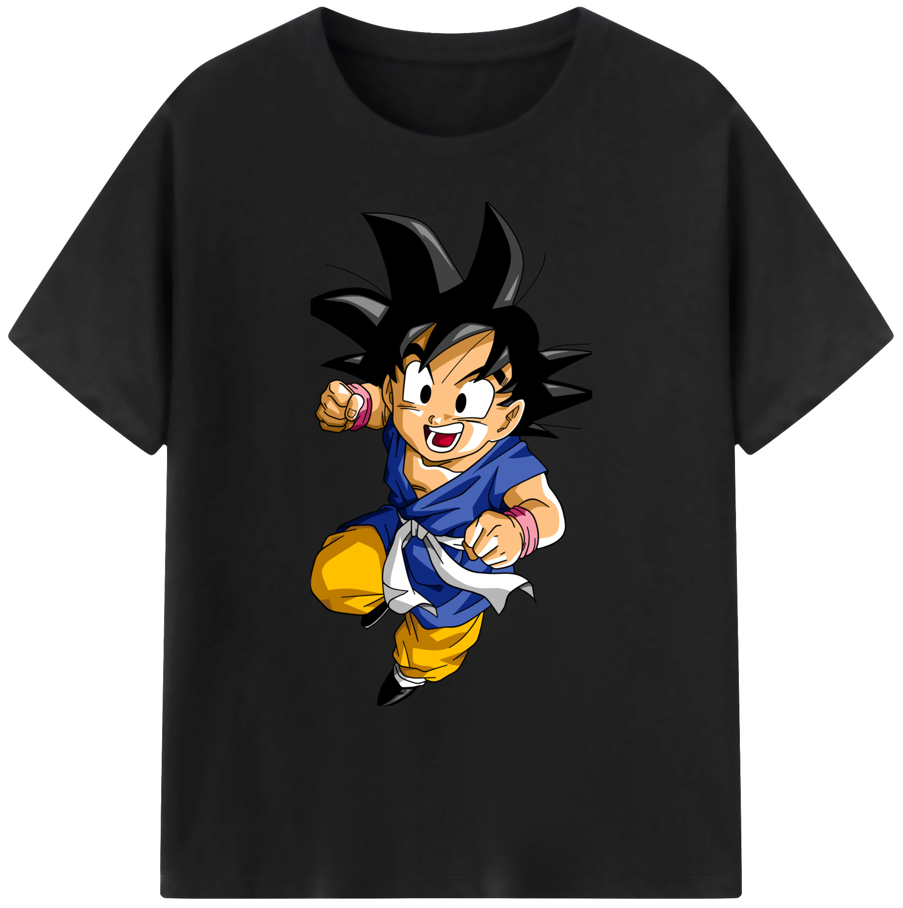 （画像用） ドラゴンボール 孫悟天 そん ごてん DRAGON BALL Son Goten 綿100％ メンズ半袖Tシャツ｜肌触りやわらか＆通気性