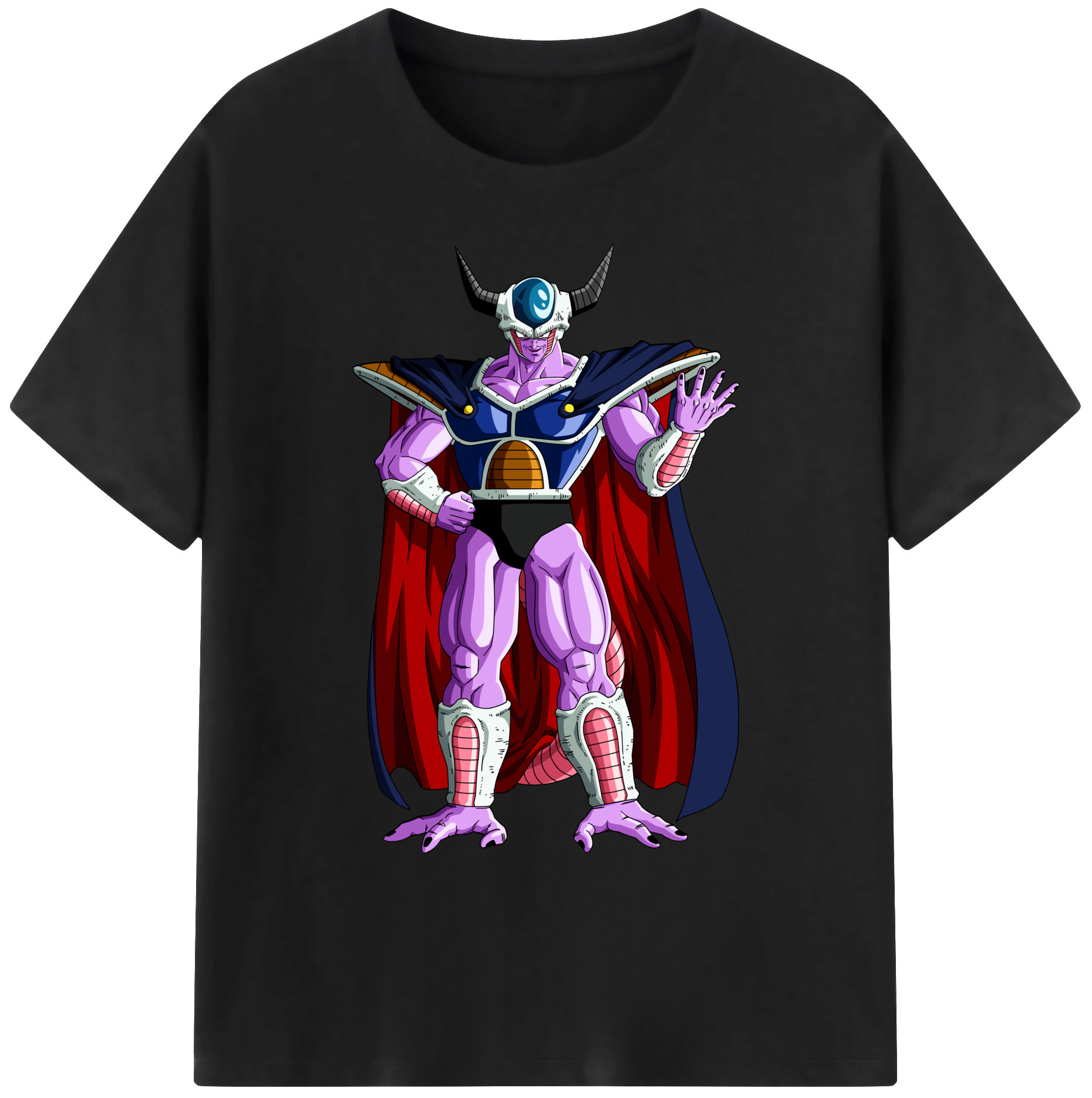 （画像用） ドラゴンボール コルド大王 DRAGON BALL King Cold 綿100％ メンズ半袖Tシャツ｜肌触りやわらか＆通気性