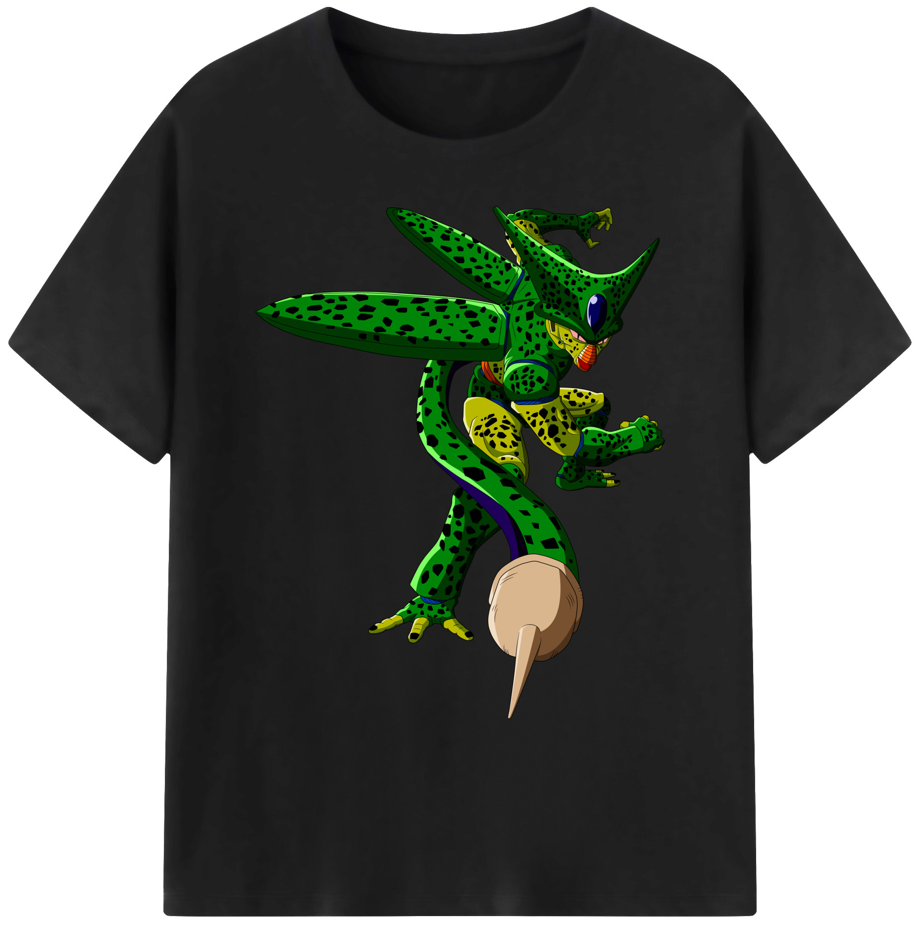（画像用） ドラゴンボール セル DRAGON BALL Cell 綿100％ メンズ半袖Tシャツ｜肌触りやわらか＆通気性