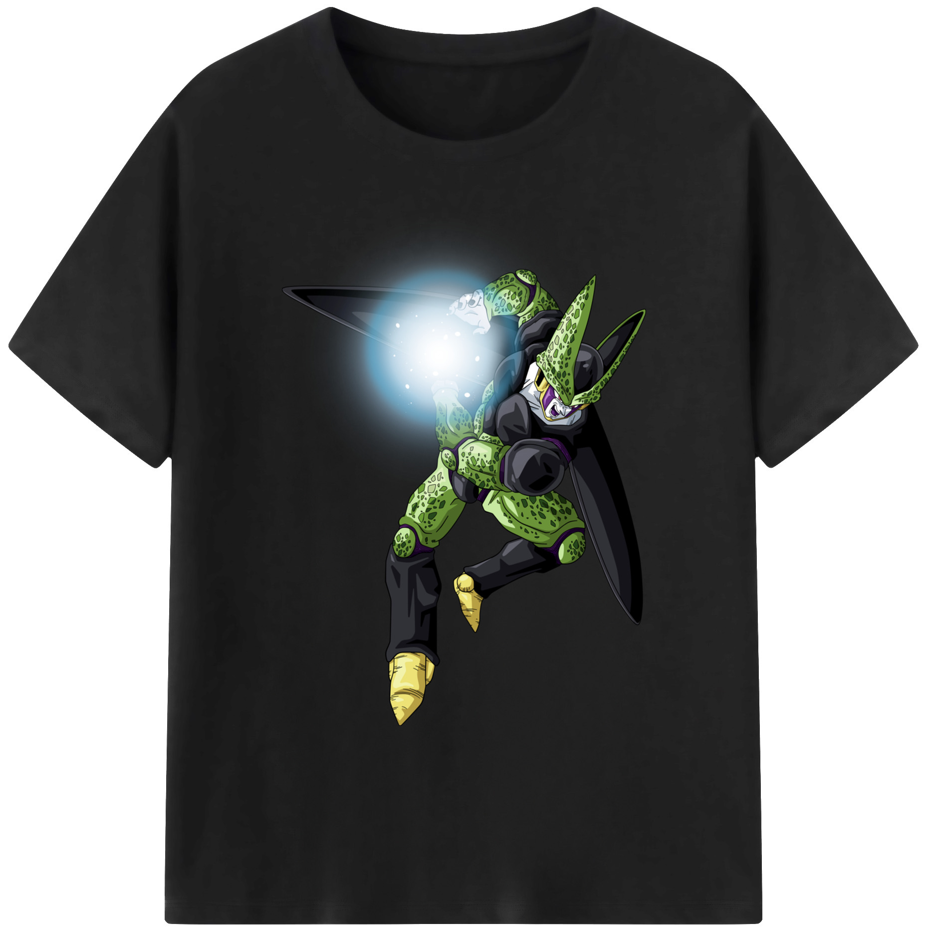 （画像用） ドラゴンボール セル DRAGON BALL Cell 綿100％ メンズ半袖Tシャツ｜肌触りやわらか＆通気性