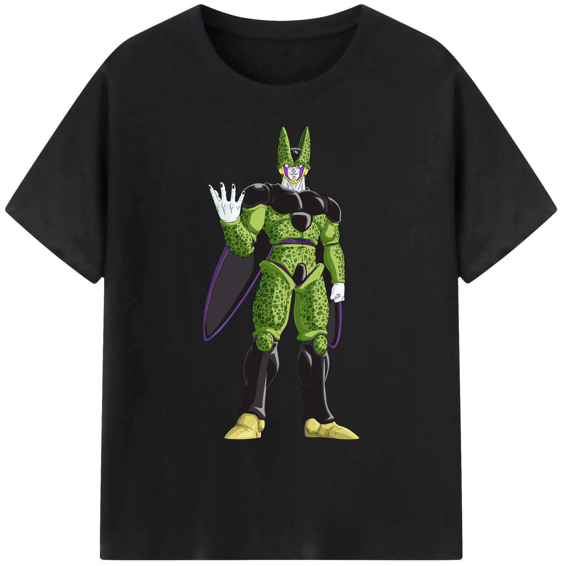 （画像用） ドラゴンボール セル DRAGON BALL Cell 綿100％ メンズ半袖Tシャツ｜肌触りやわらか＆通気性
