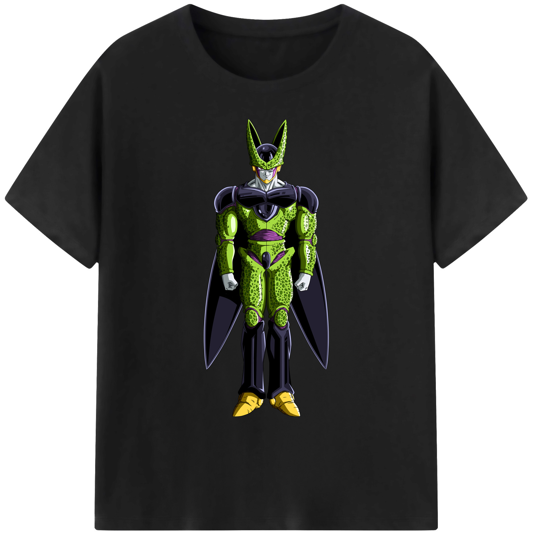 （画像用） ドラゴンボール セル DRAGON BALL Cell 綿100％ メンズ半袖Tシャツ｜肌触りやわらか＆通気性