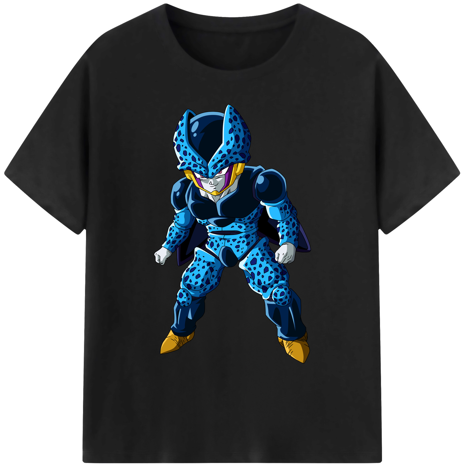 （画像用） ドラゴンボール セル DRAGON BALL Cell 綿100％ メンズ半袖Tシャツ｜肌触りやわらか＆通気性