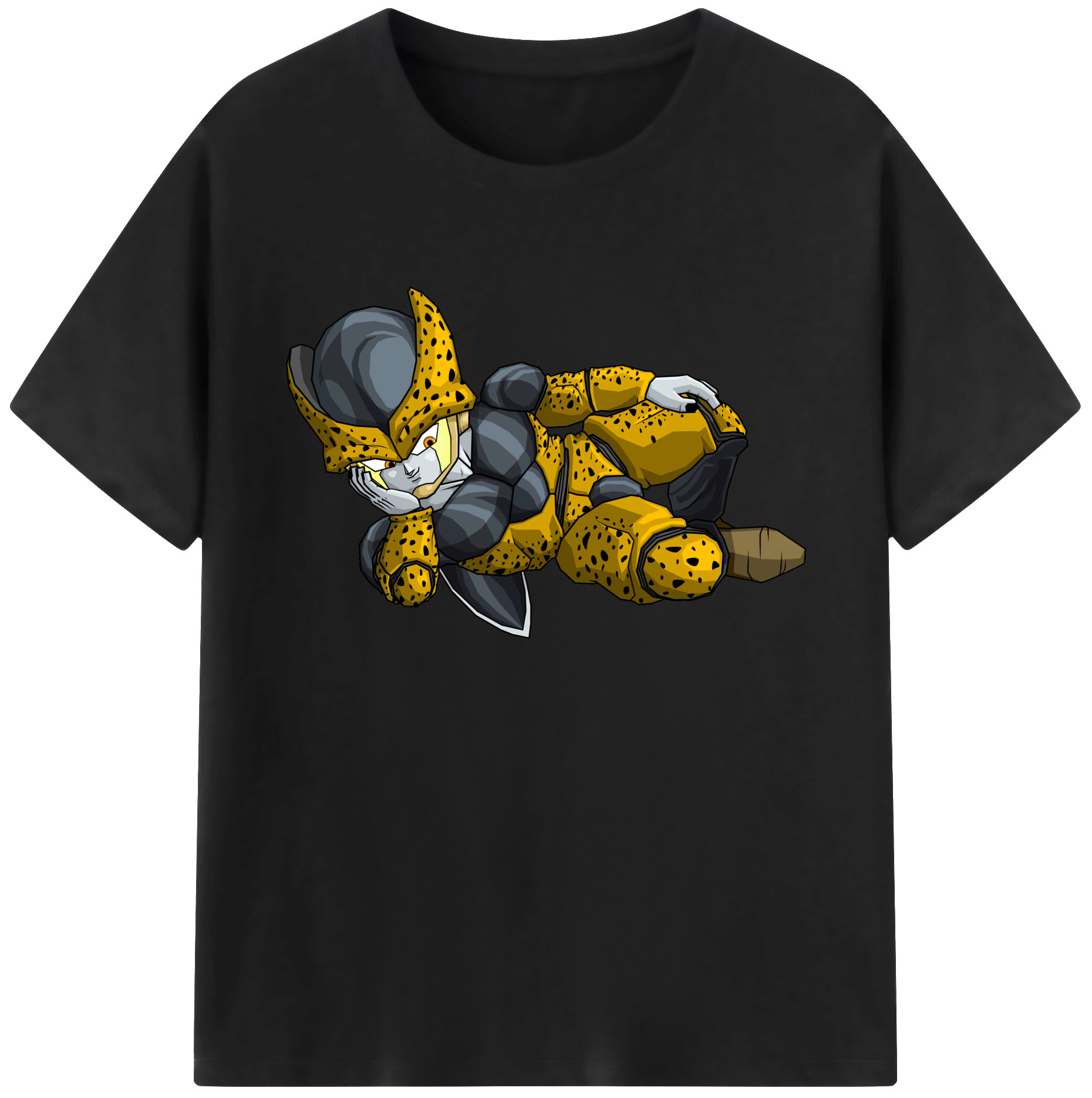 （画像用） ドラゴンボール セル DRAGON BALL Cell 綿100％ メンズ半袖Tシャツ｜肌触りやわらか＆通気性