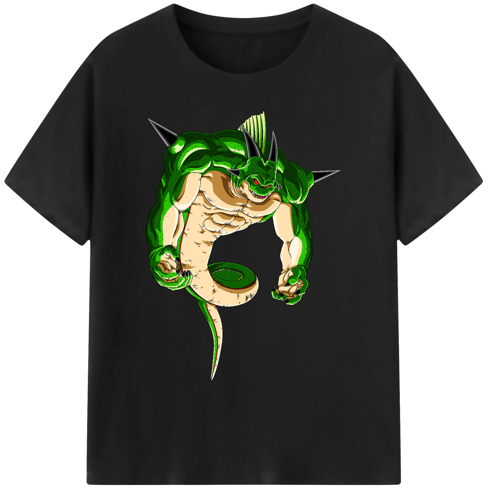 （画像用） ドラゴンボール 神龍 シェンロン DRAGON BALL Shenron 綿100％ メンズ半袖Tシャツ｜肌触りやわらか＆通気性