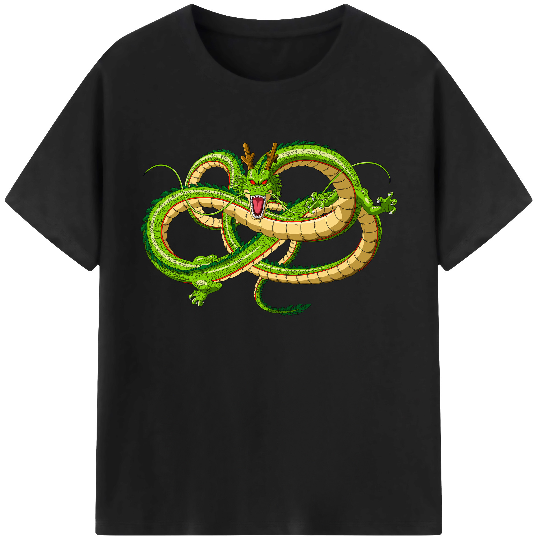 （画像用） ドラゴンボール 神龍 シェンロン DRAGON BALL Shenron 綿100％ メンズ半袖Tシャツ｜肌触りやわらか＆通気性