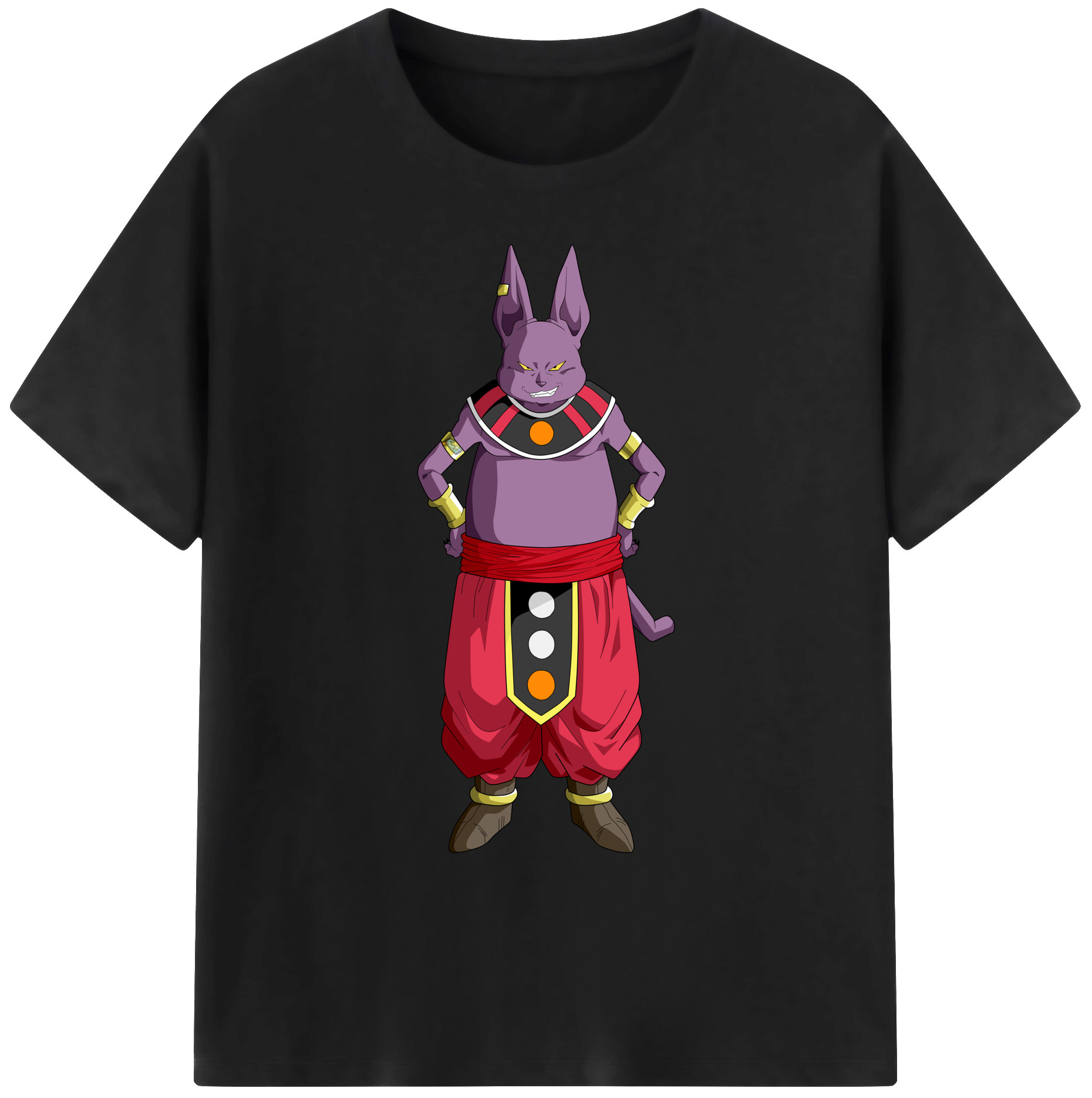 ドラゴンボール シャンパ DRAGON BALL Champa 綿100％ メンズ半袖Tシャツ｜肌触りやわらか＆通気性