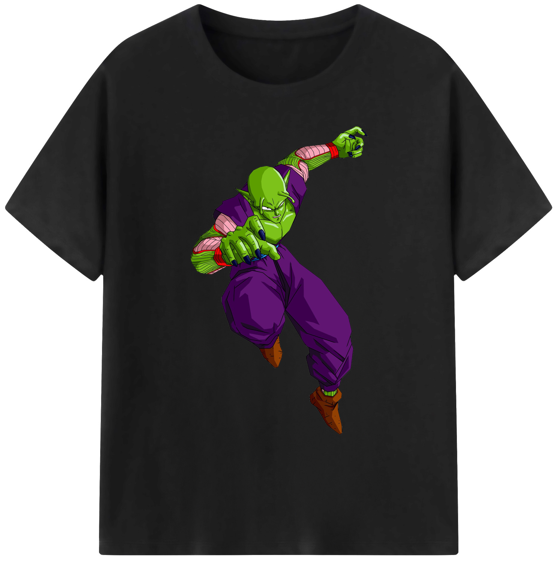 （画像用） ドラゴンボール ピッコロ DRAGON BALL Piccolo 綿100％ メンズ半袖Tシャツ｜肌触りやわらか＆通気性