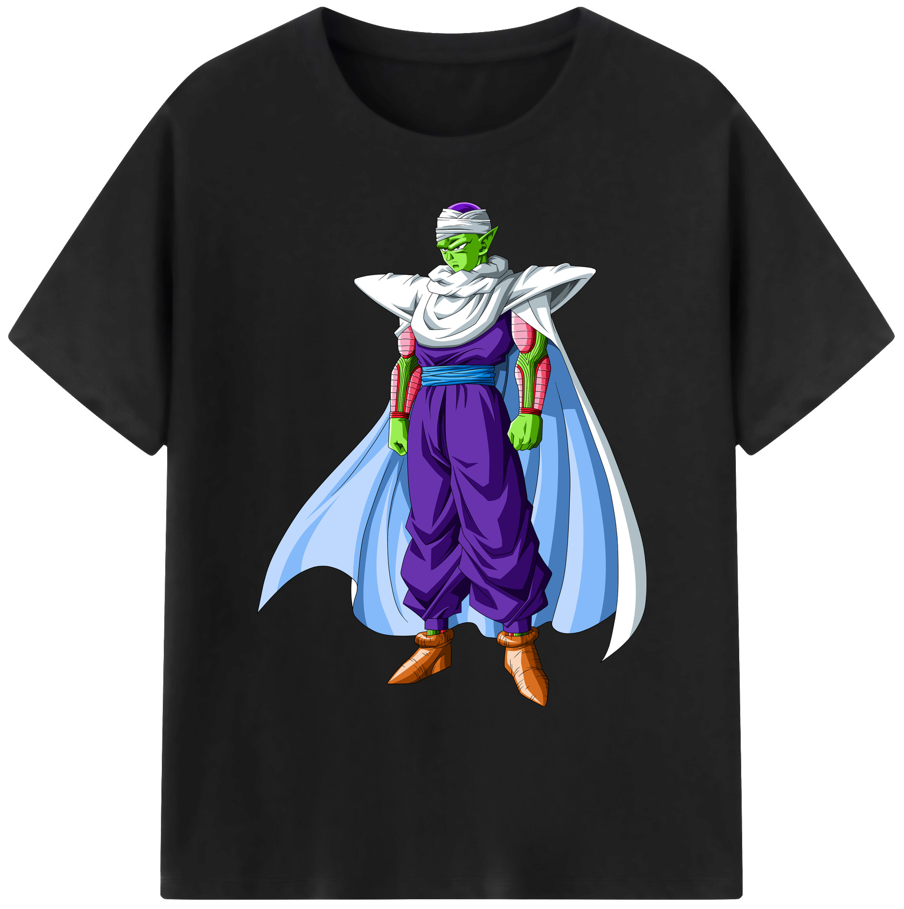 （画像用） ドラゴンボール ピッコロ DRAGON BALL Piccolo 綿100％ メンズ半袖Tシャツ｜肌触りやわらか＆通気性