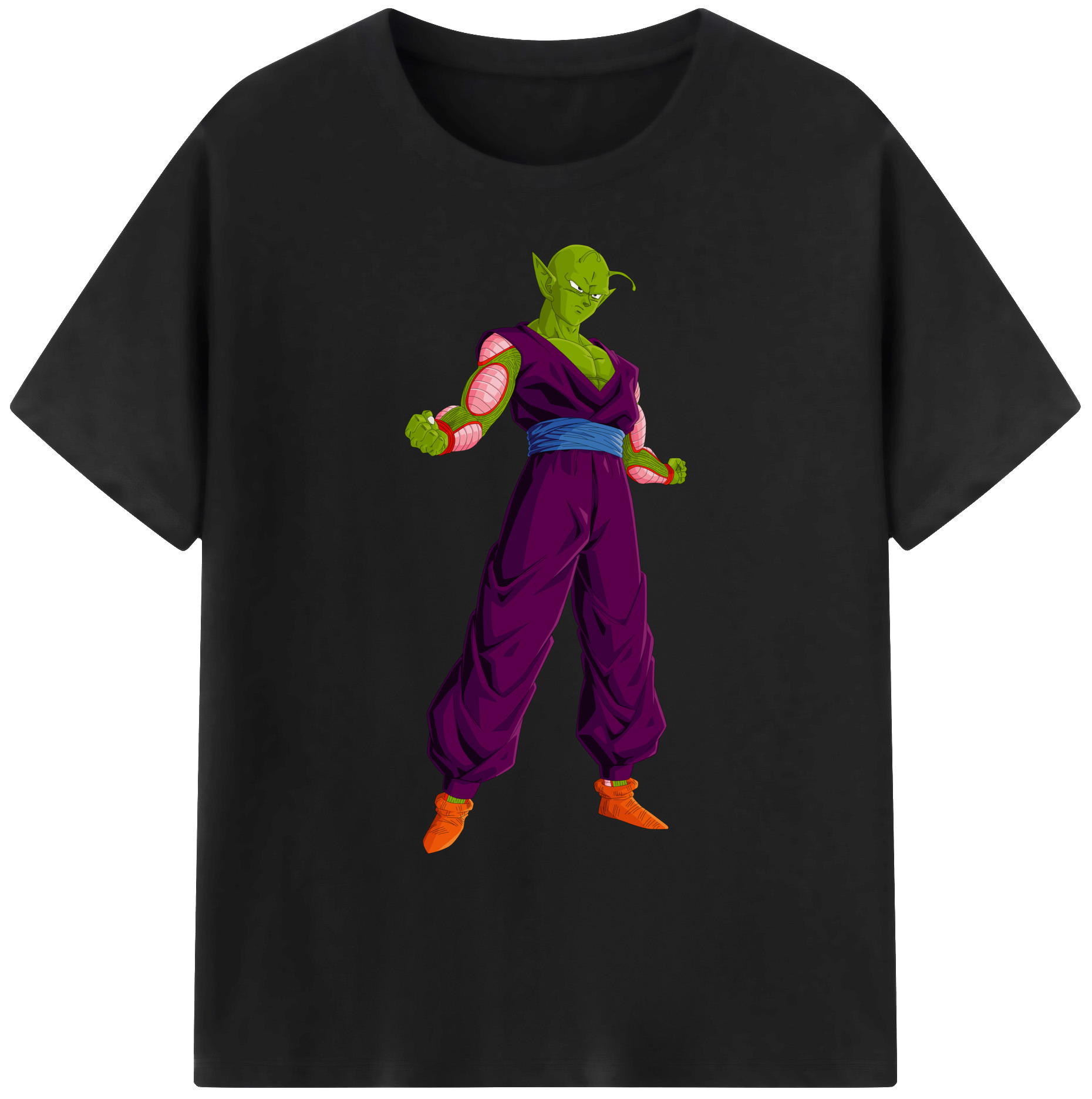 （画像用） ドラゴンボール ピッコロ DRAGON BALL Piccolo 綿100％ メンズ半袖Tシャツ｜肌触りやわらか＆通気性