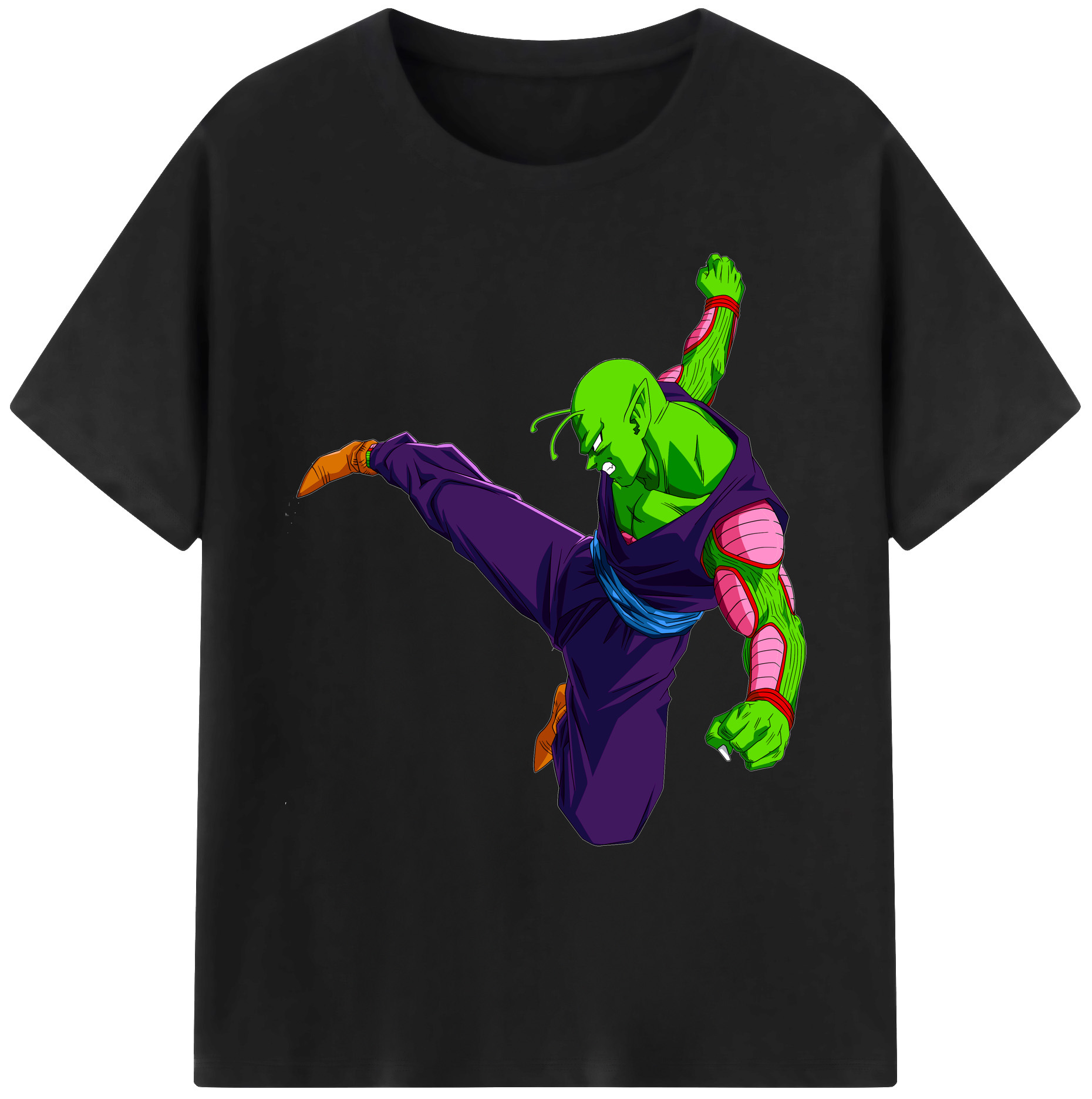 （画像用） ドラゴンボール ピッコロ DRAGON BALL Piccolo 綿100％ メンズ半袖Tシャツ｜肌触りやわらか＆通気性
