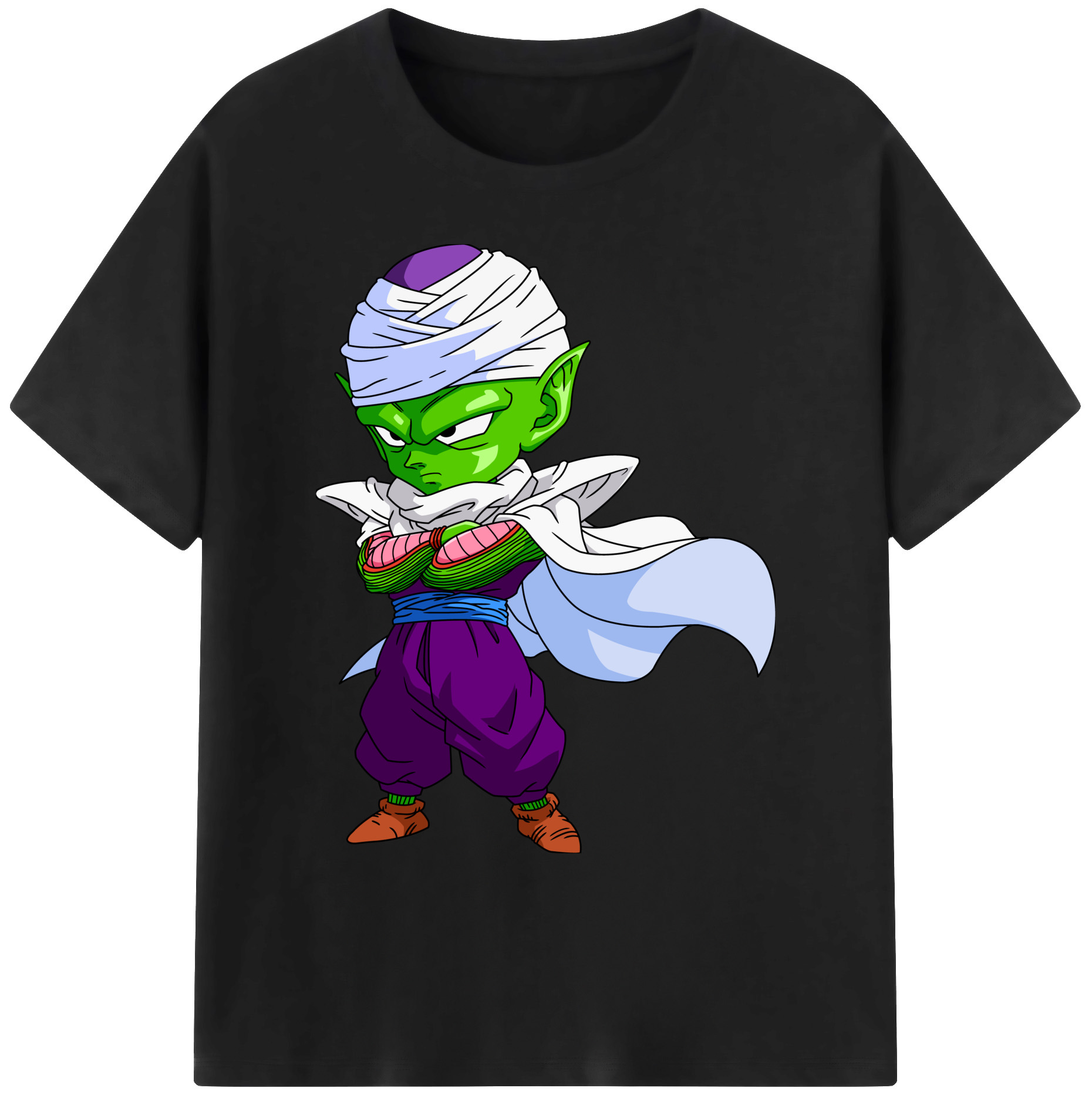 （画像用） ドラゴンボール ピッコロ DRAGON BALL Piccolo 綿100％ メンズ半袖Tシャツ｜肌触りやわらか＆通気性