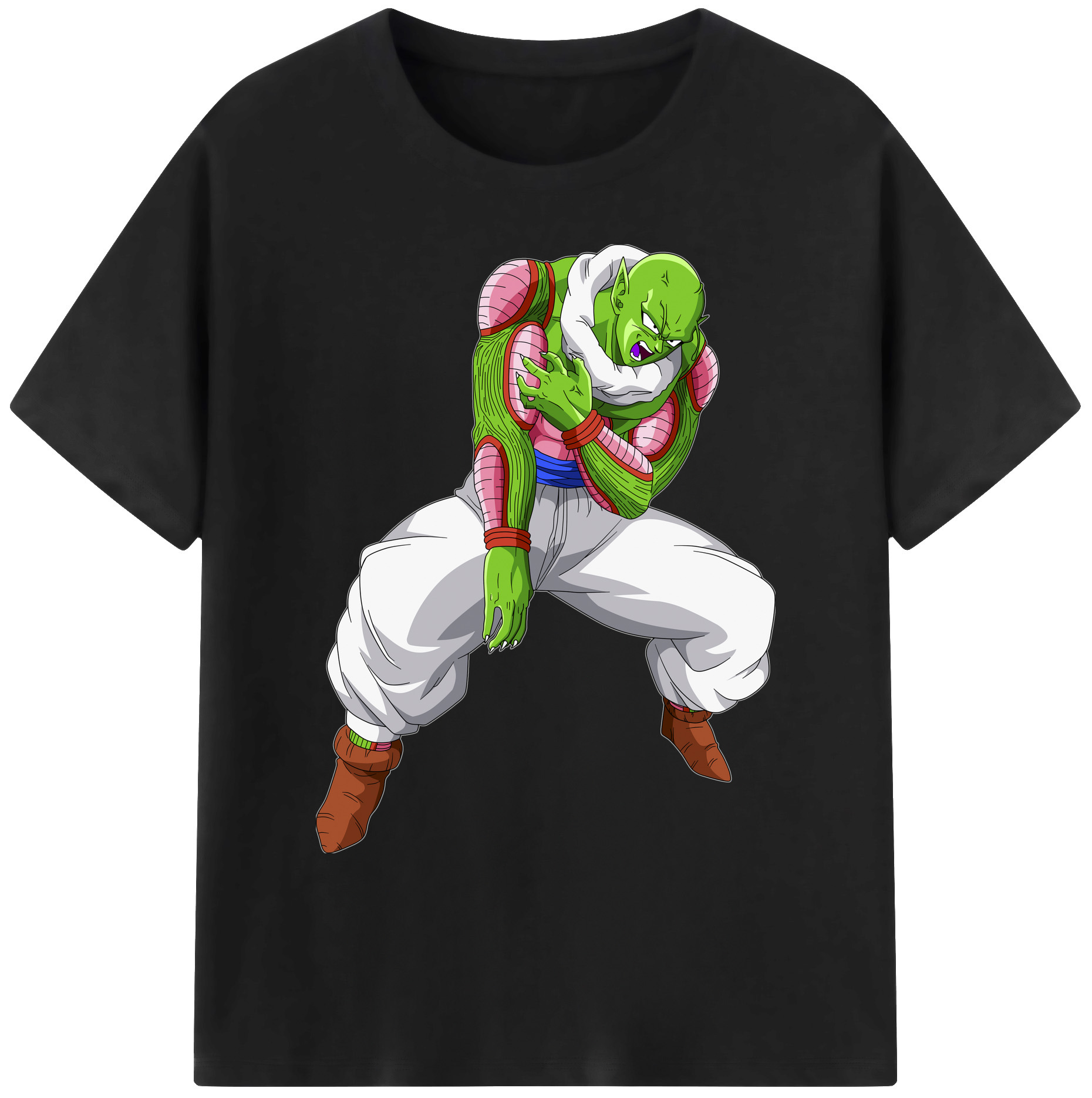 （画像用） ドラゴンボール ピッコロ DRAGON BALL Piccolo 綿100％ メンズ半袖Tシャツ｜肌触りやわらか＆通気性