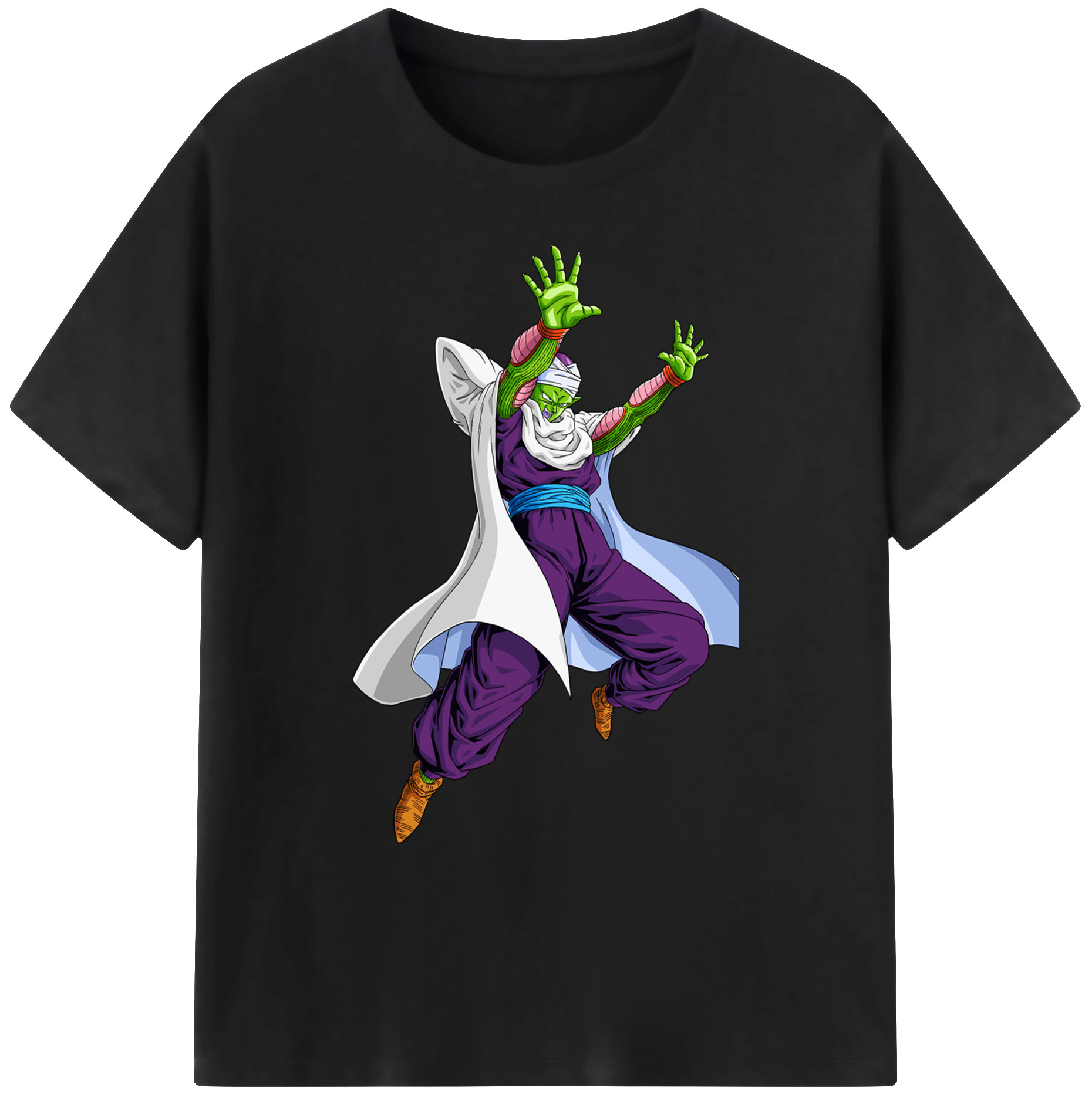 （画像用） ドラゴンボール ピッコロ DRAGON BALL Piccolo 綿100％ メンズ半袖Tシャツ｜肌触りやわらか＆通気性