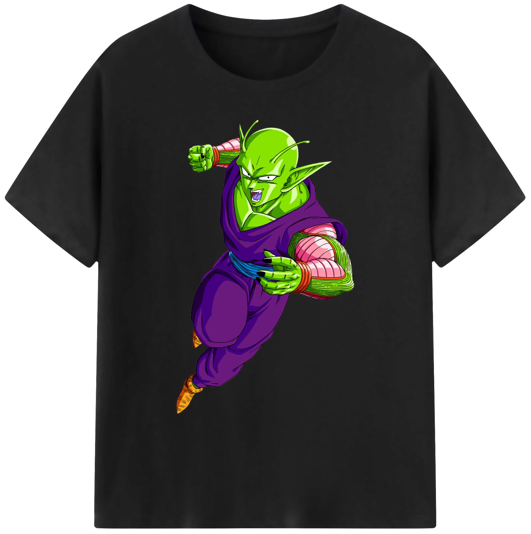 （画像用） ドラゴンボール ピッコロ DRAGON BALL Piccolo 綿100％ メンズ半袖Tシャツ｜肌触りやわらか＆通気性