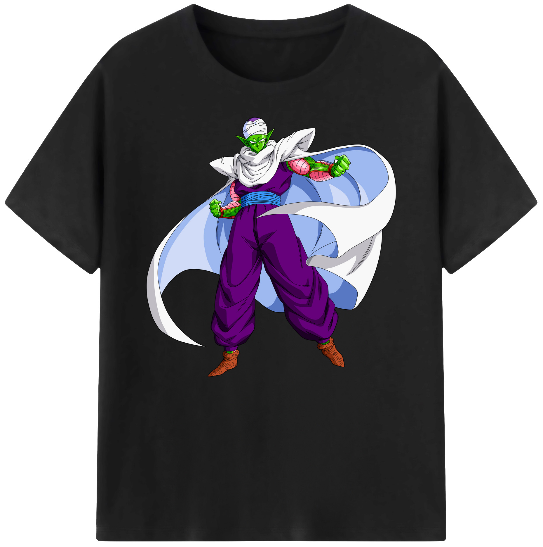 （画像用） ドラゴンボール ピッコロ DRAGON BALL Piccolo 綿100％ メンズ半袖Tシャツ｜肌触りやわらか＆通気性