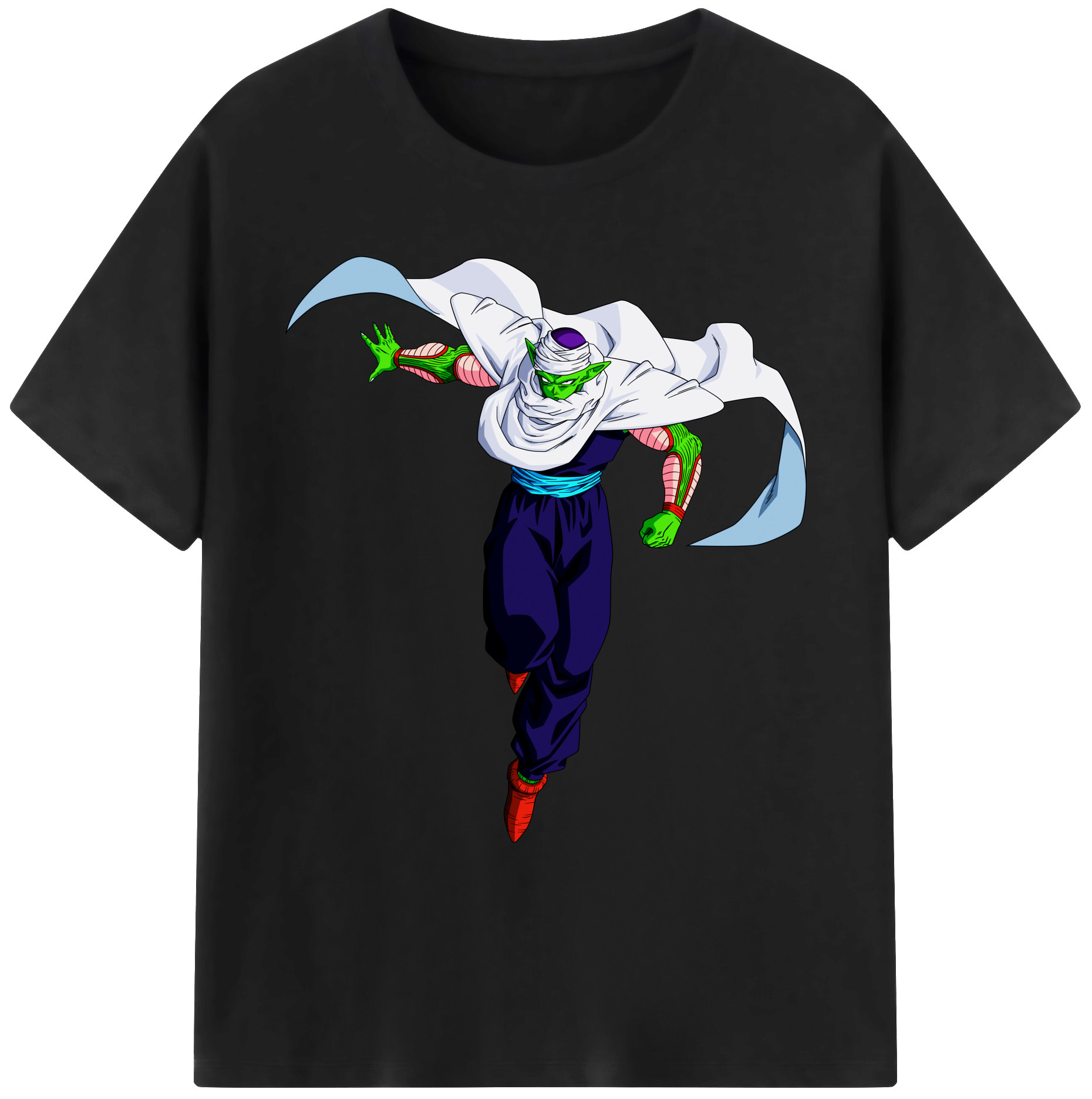 （画像用） ドラゴンボール ピッコロ DRAGON BALL Piccolo 綿100％ メンズ半袖Tシャツ｜肌触りやわらか＆通気性