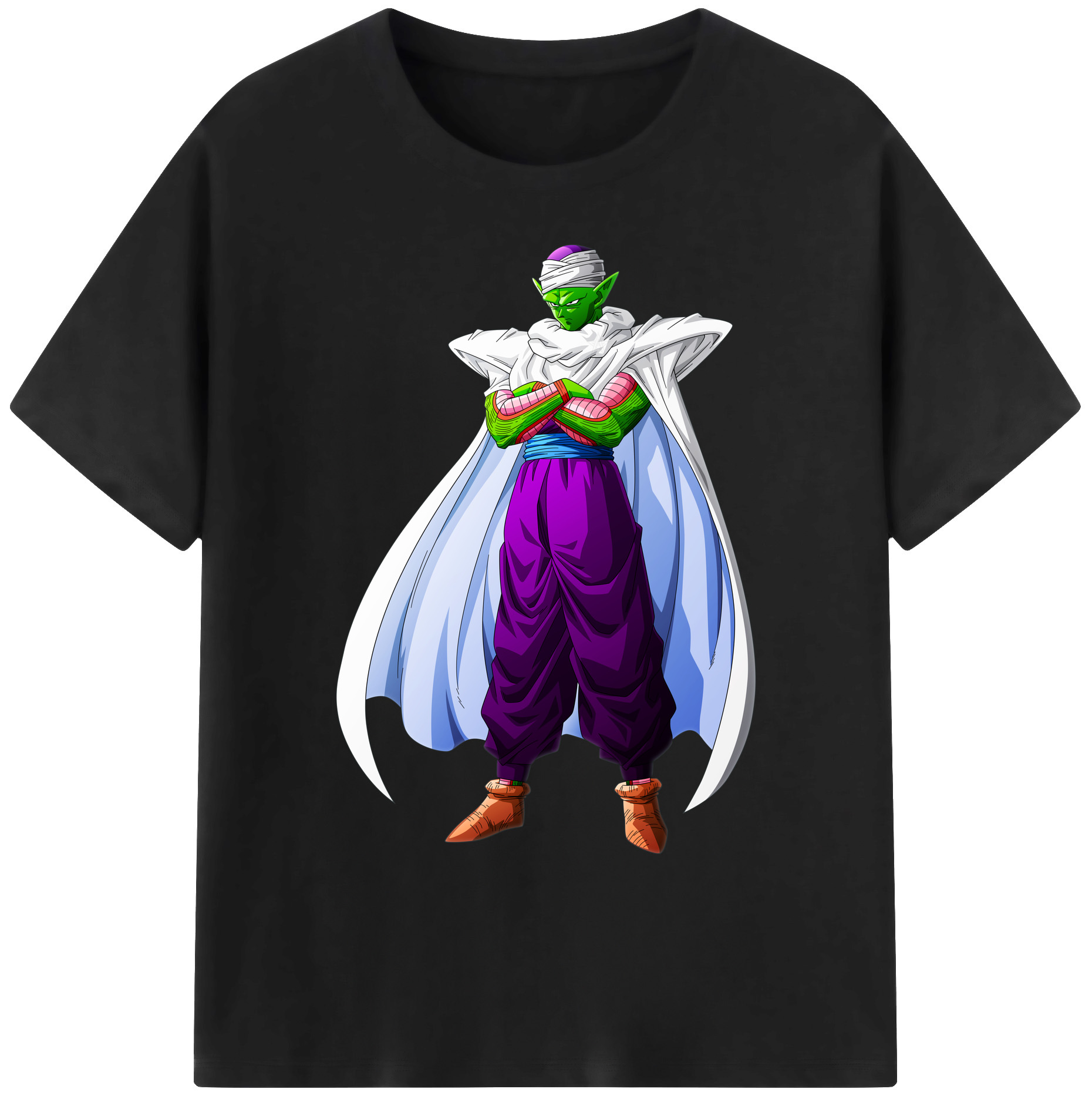 （画像用） ドラゴンボール ピッコロ DRAGON BALL Piccolo 綿100％ メンズ半袖Tシャツ｜肌触りやわらか＆通気性