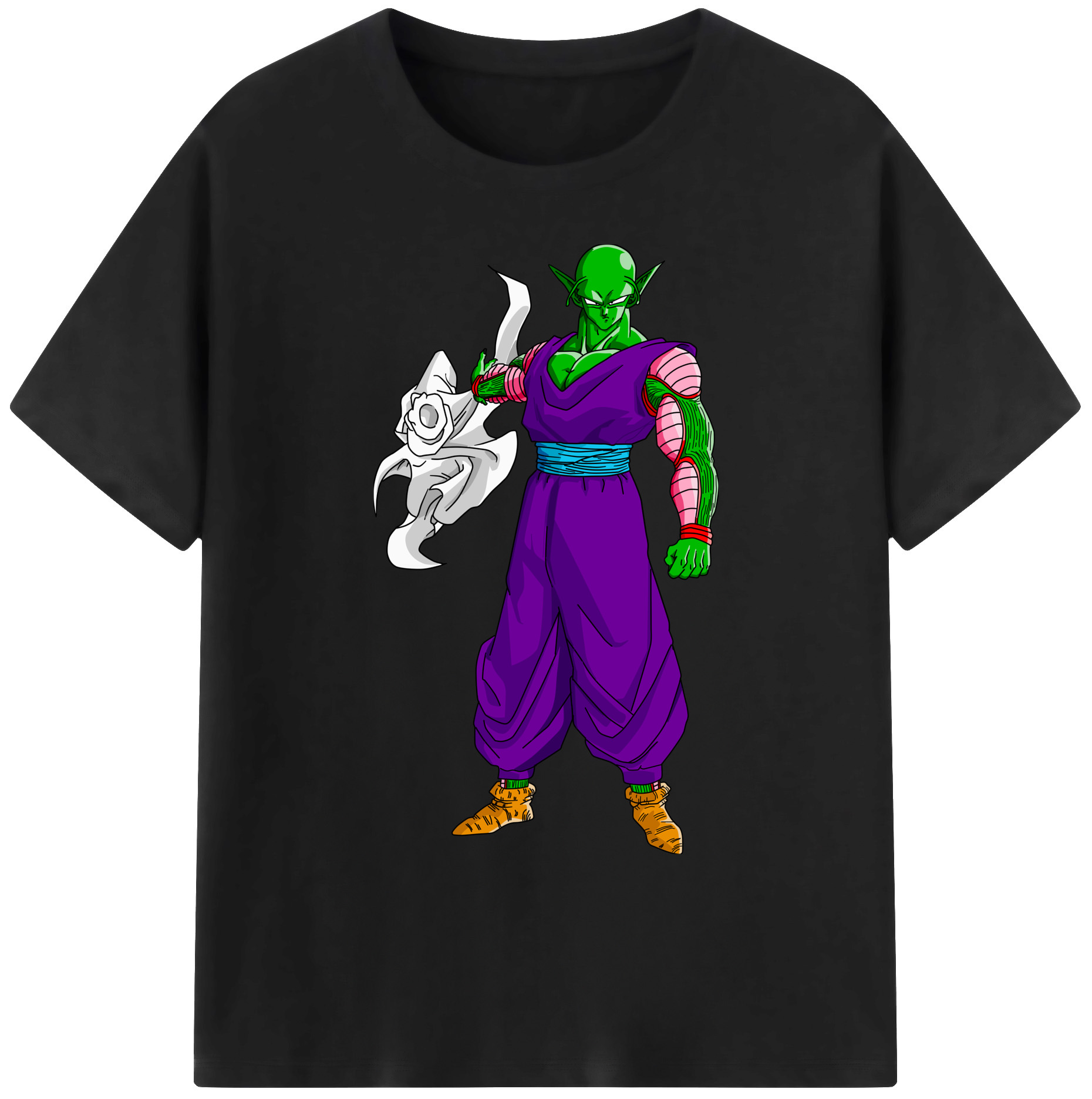 （画像用） ドラゴンボール ピッコロ DRAGON BALL Piccolo 綿100％ メンズ半袖Tシャツ｜肌触りやわらか＆通気性