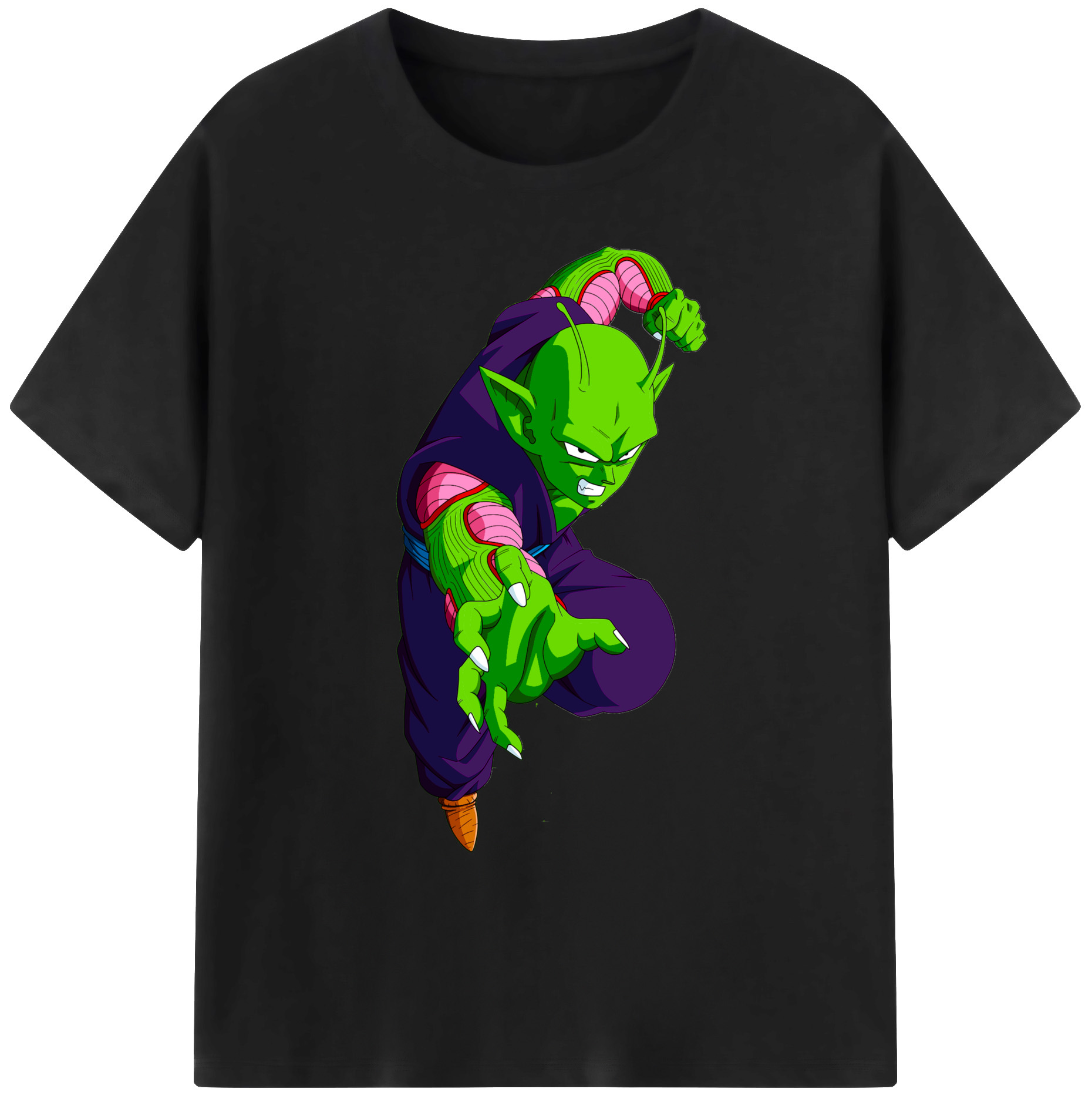 （画像用） ドラゴンボール ピッコロ DRAGON BALL Piccolo 綿100％ メンズ半袖Tシャツ｜肌触りやわらか＆通気性