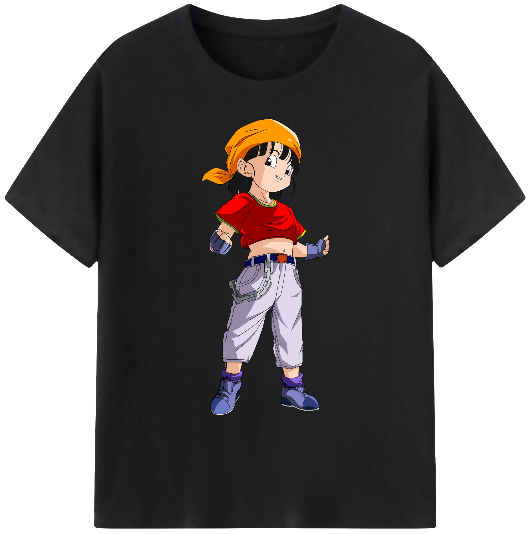 （画像用） ドラゴンボール パン DRAGON BALL Pan 綿100％ メンズ半袖Tシャツ｜肌触りやわらか＆通気性