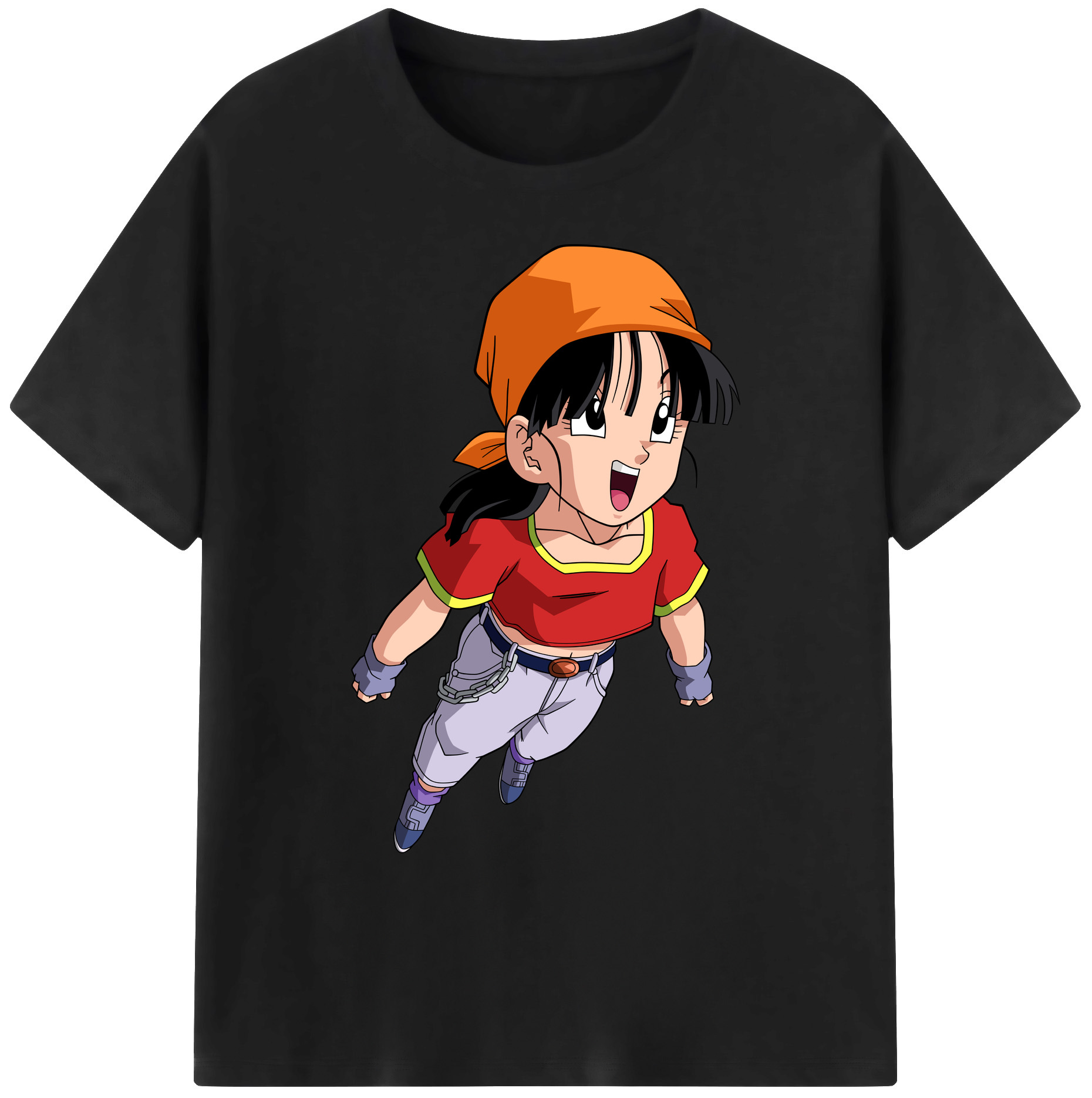 （画像用） ドラゴンボール パン DRAGON BALL Pan 綿100％ メンズ半袖Tシャツ｜肌触りやわらか＆通気性