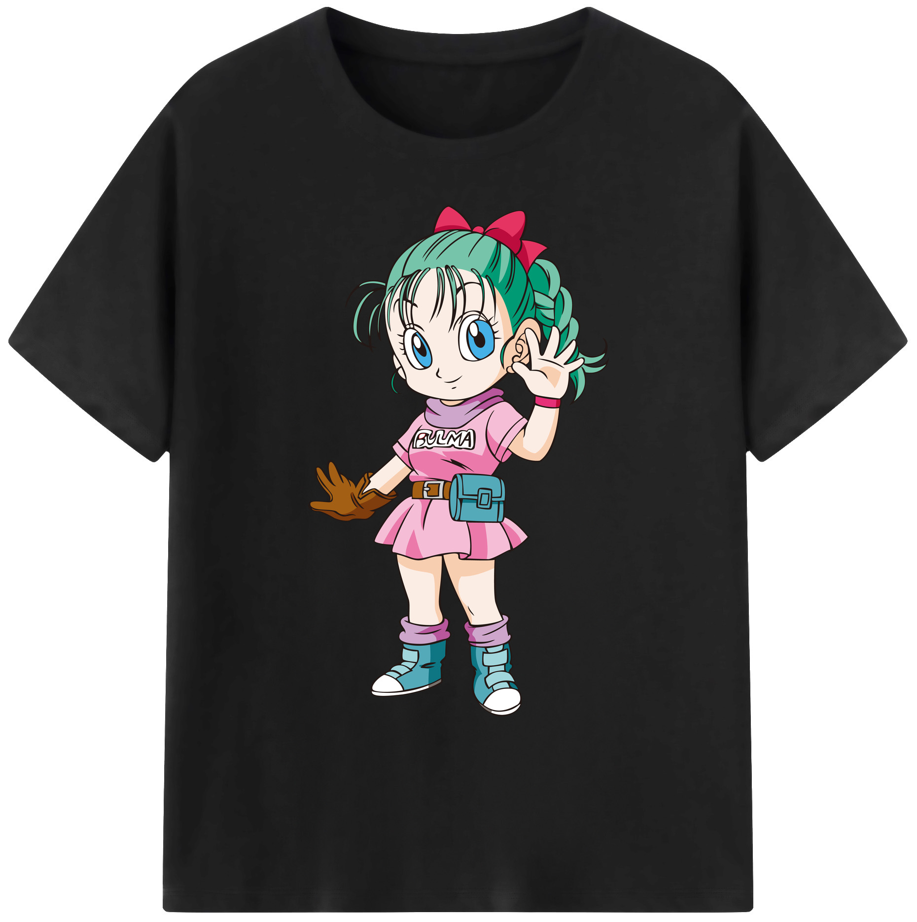 （画像用） ドラゴンボール ブルマ DRAGON BALL Bulma 綿100％ メンズ半袖Tシャツ｜肌触りやわらか＆通気性