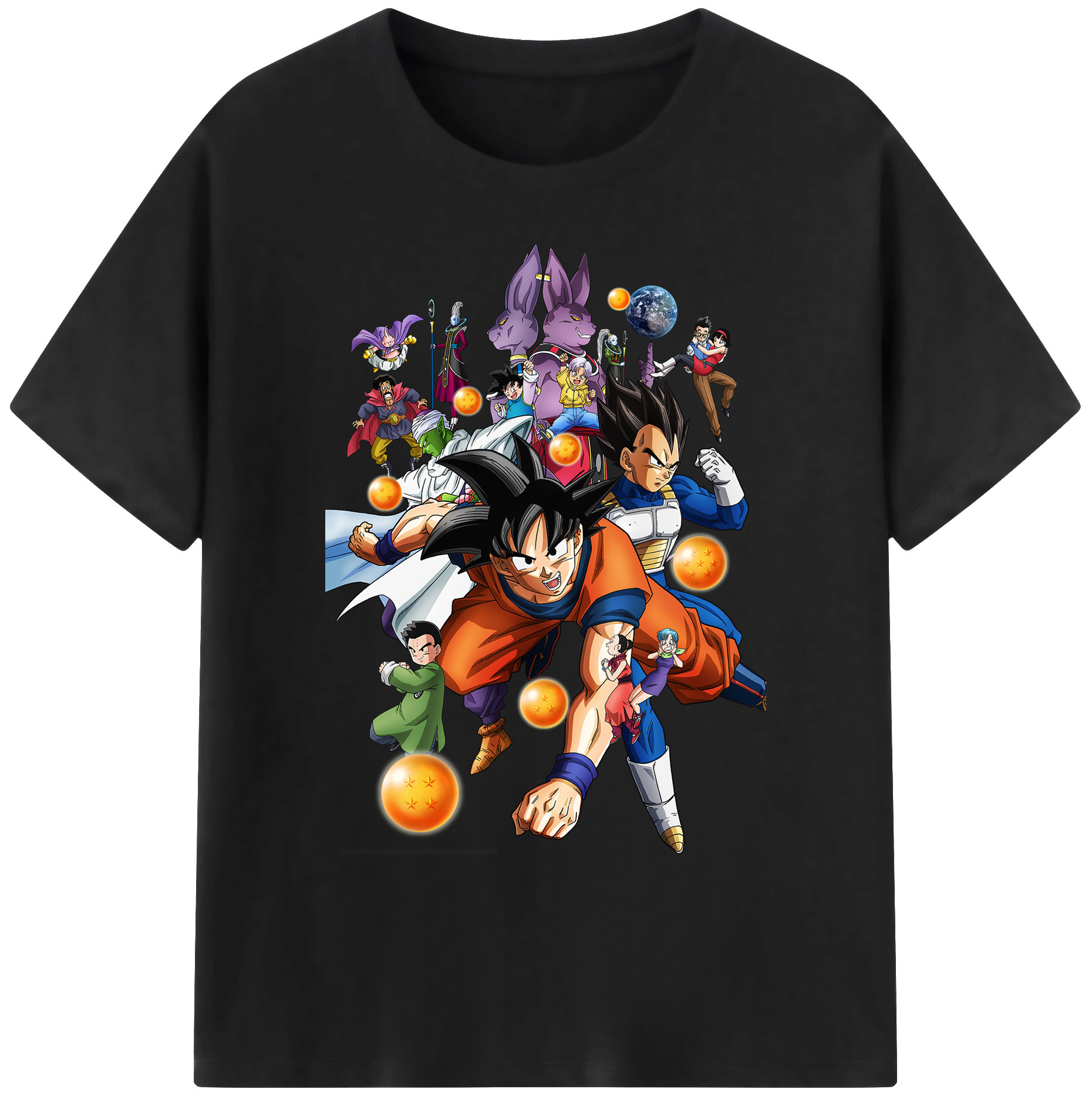 （画像用） ドラゴンボール DRAGON BALL 綿100％ メンズ半袖Tシャツ｜肌触りやわらか＆通気性
